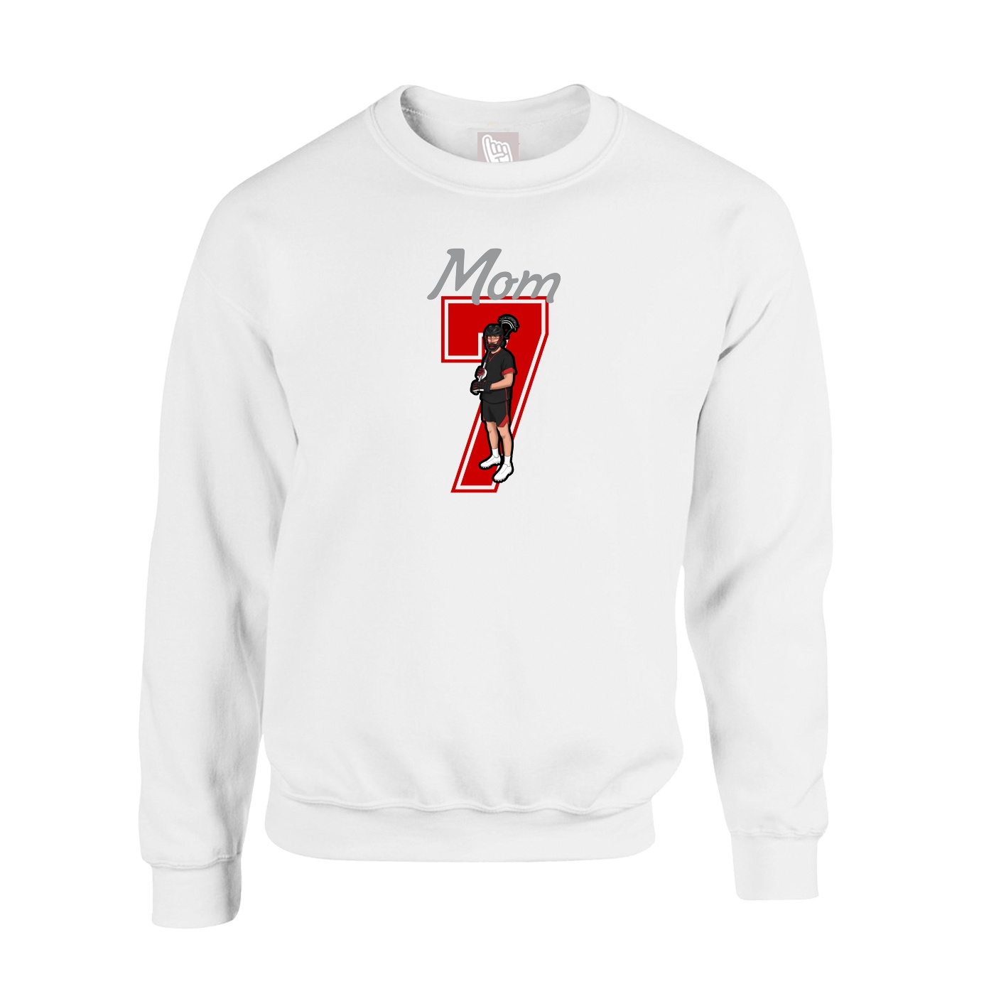 Fleece Crew — Mothers Day Shirsey in White