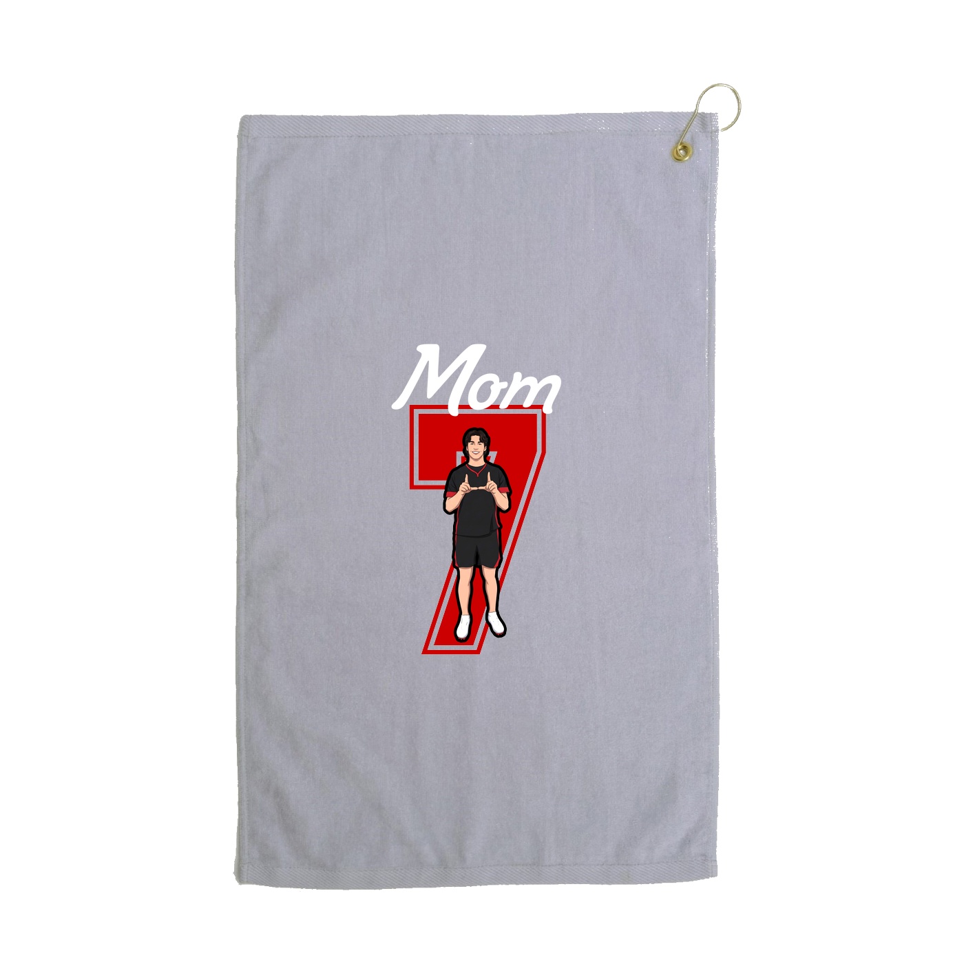 Golf Towel — Mothers Day Shirsey in Grey