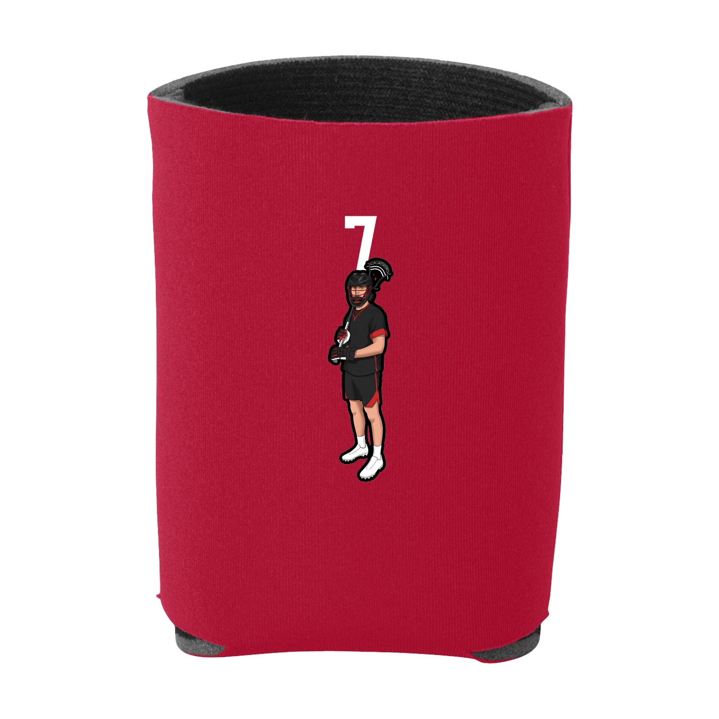 Can Holder — Number Top in Red