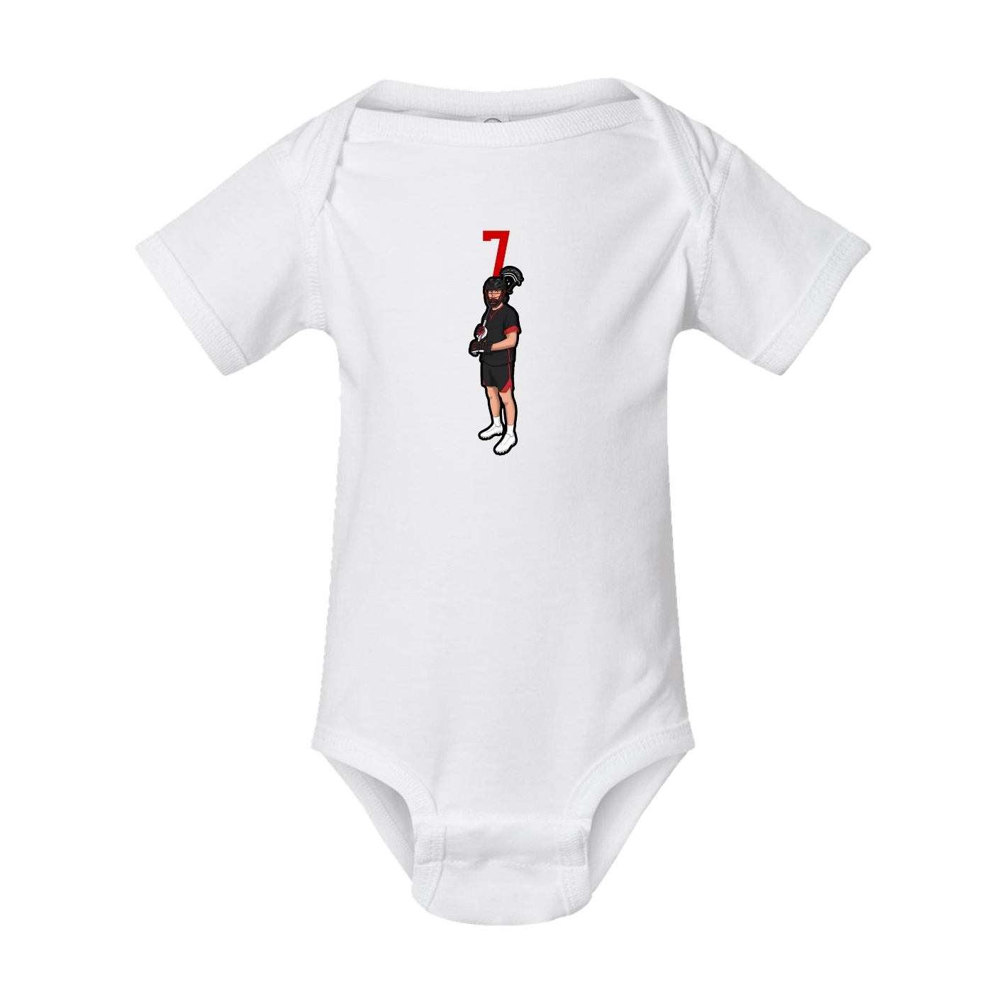 Baby Onesie — Number Top in White