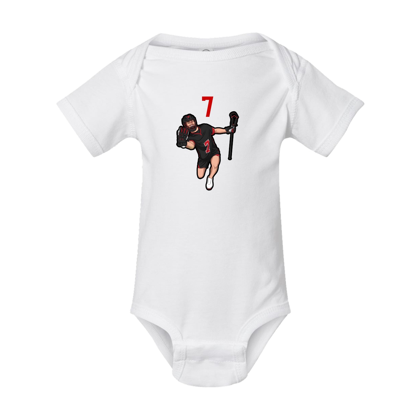Baby Onesie — Number Top in White