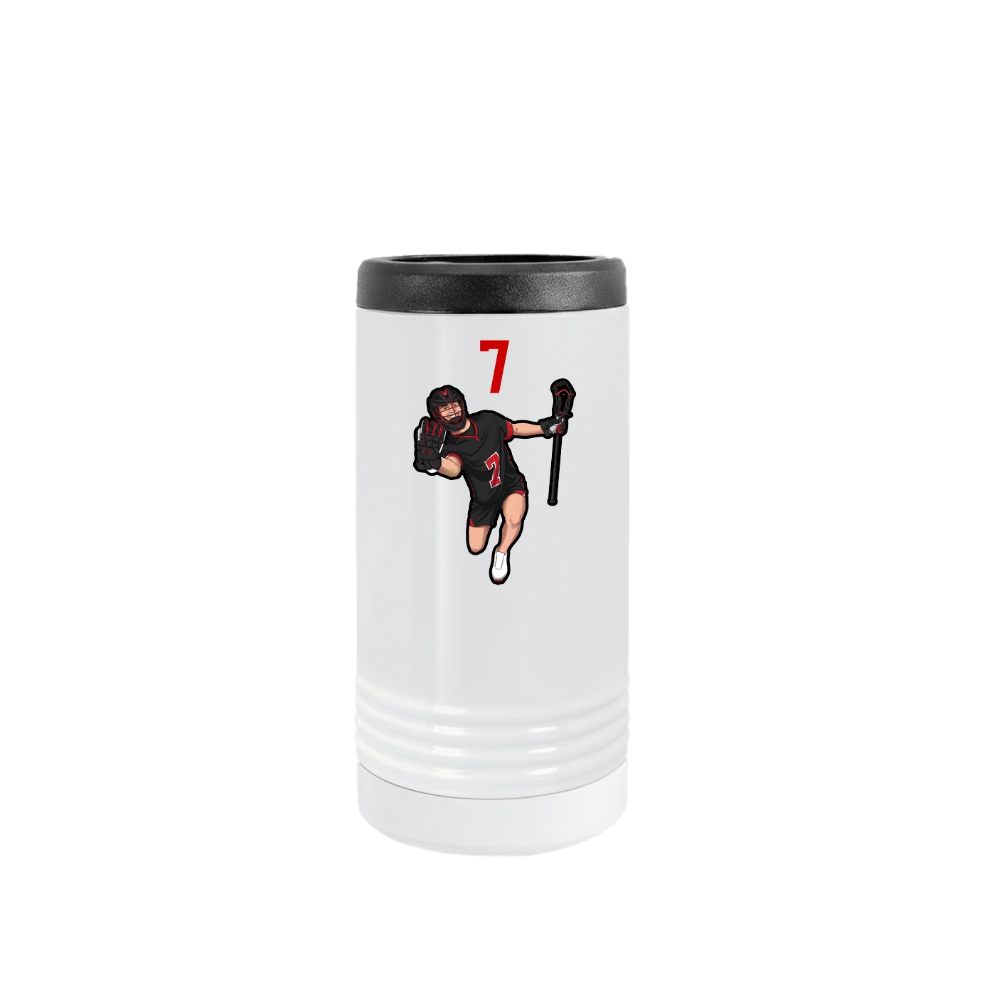 Slim Beverage Holder — Number Top in White