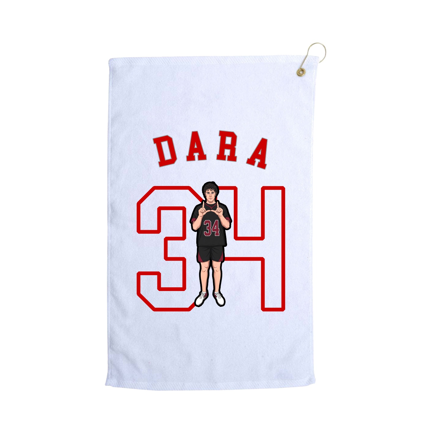 Golf Towel — Shirsey Arch in White