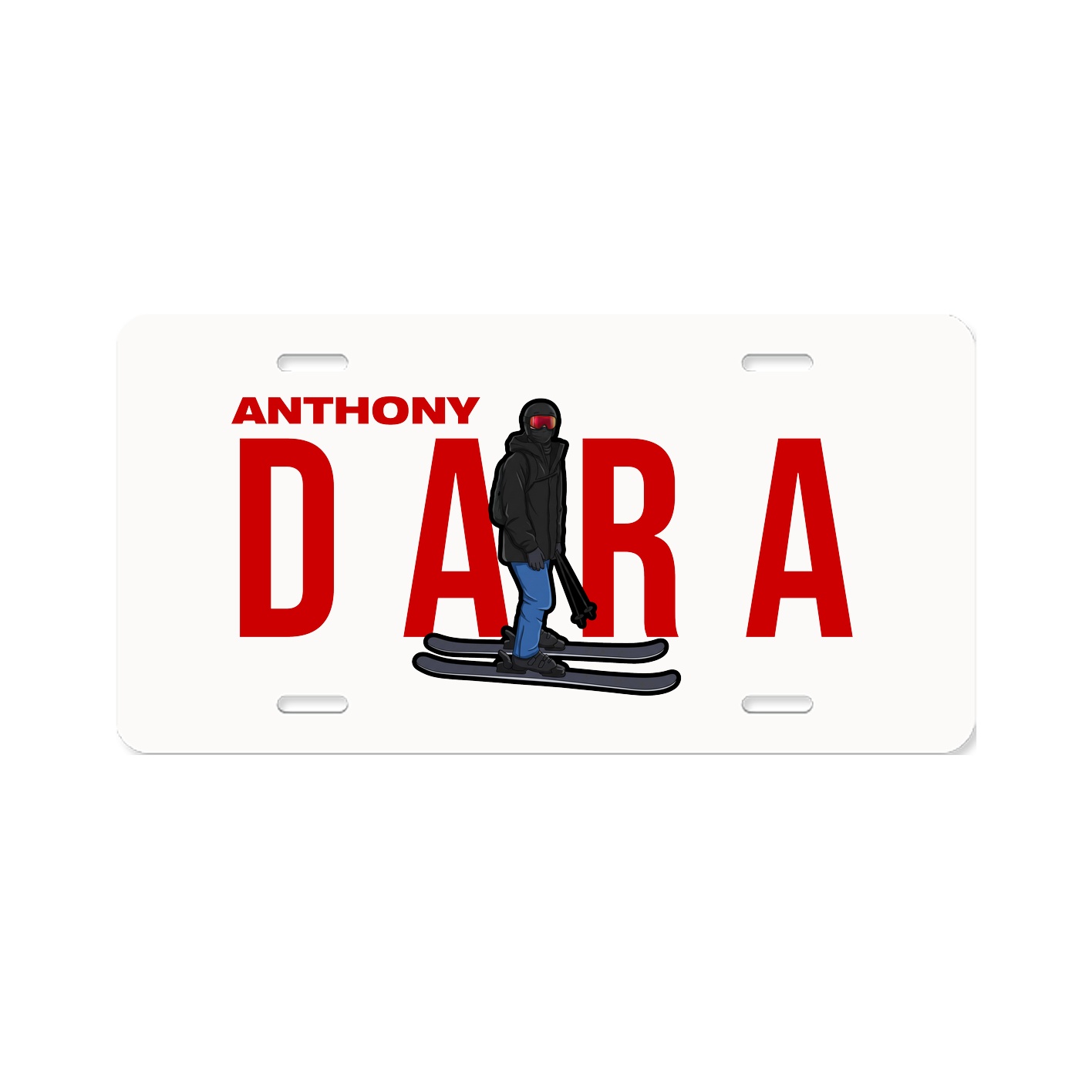 License Plate — Player Name in Classic