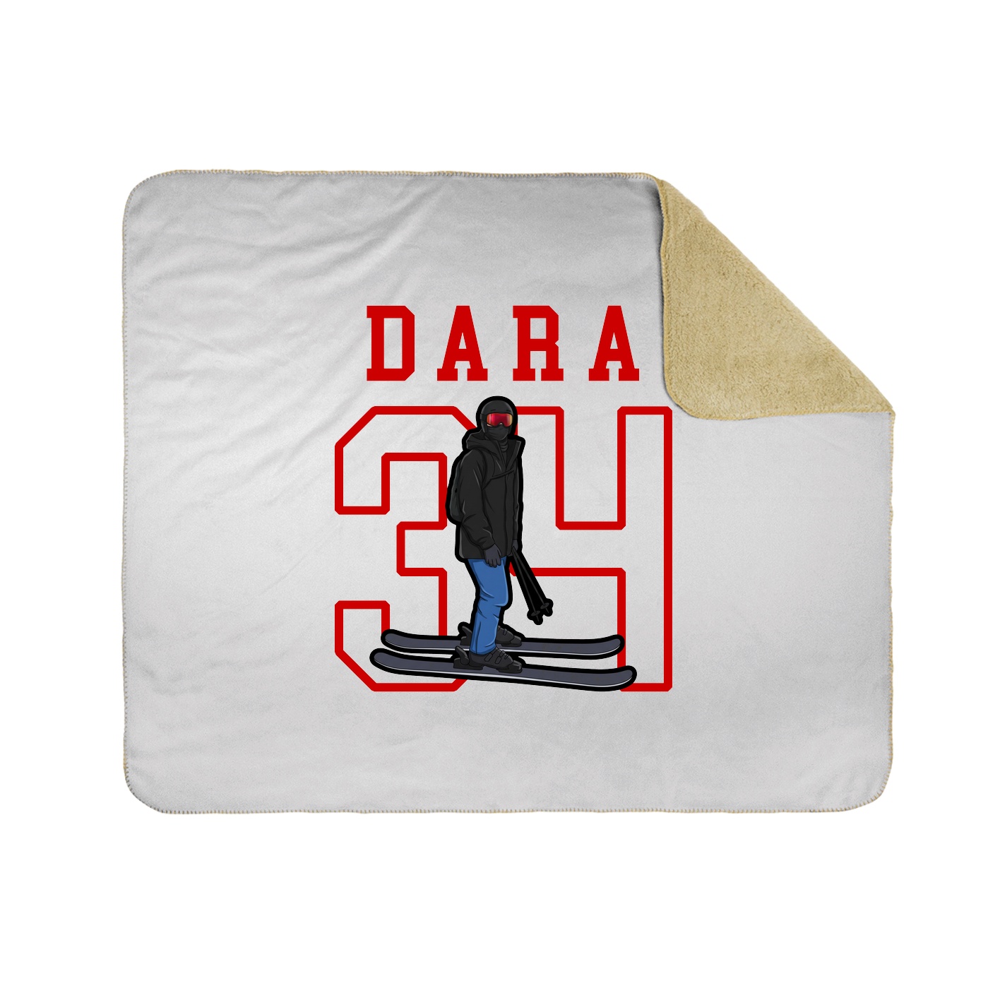 Throw Blanket — Shirsey in White