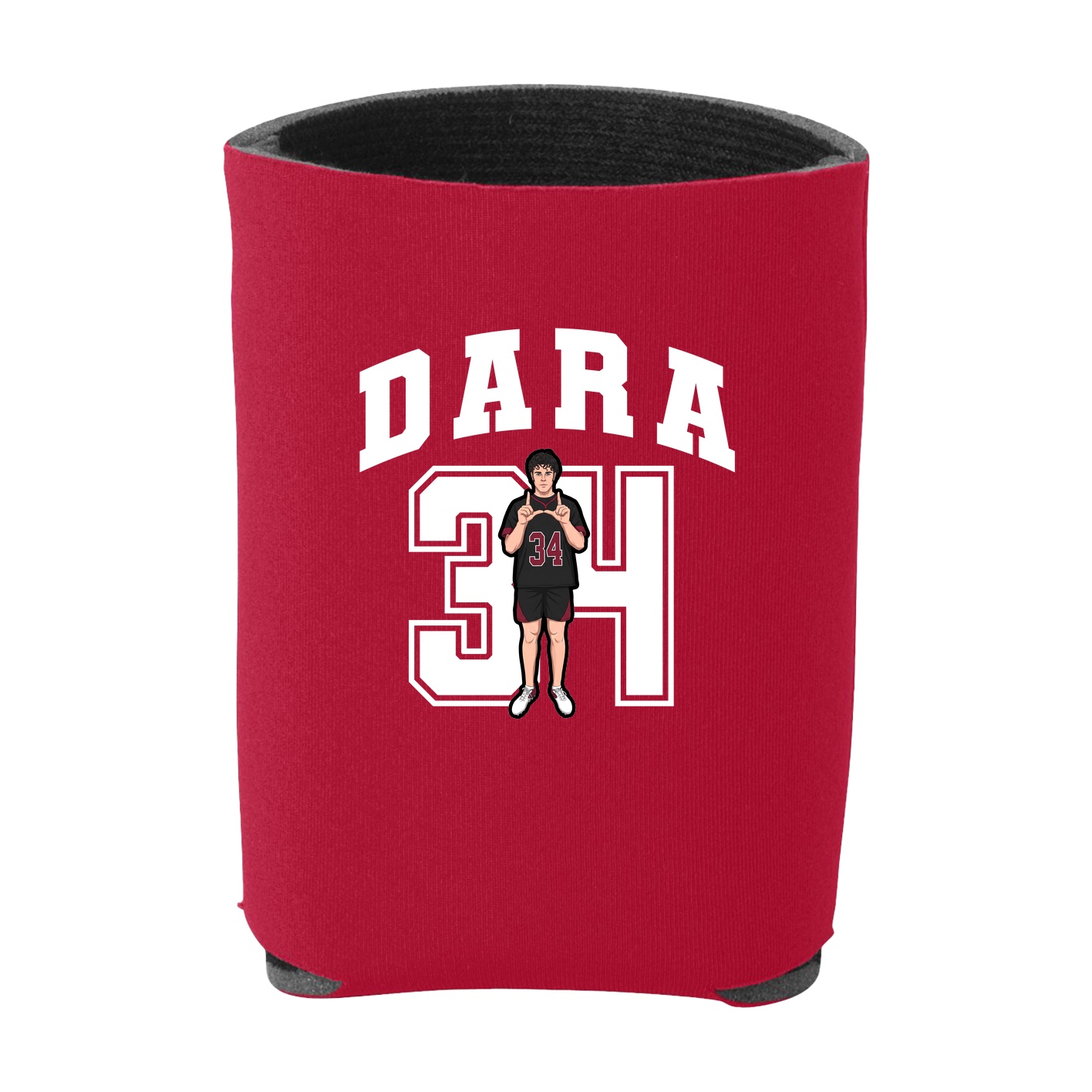 Can Holder — Number in Red