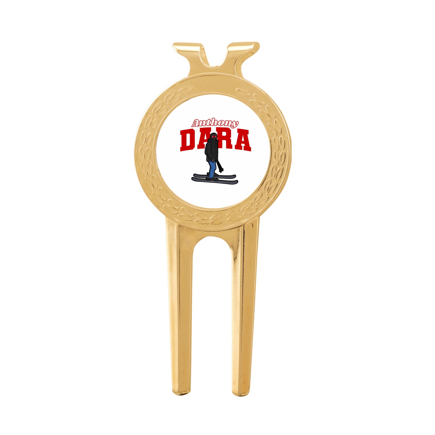 Divot Tool with Ball Marker — Name Arch in Classic