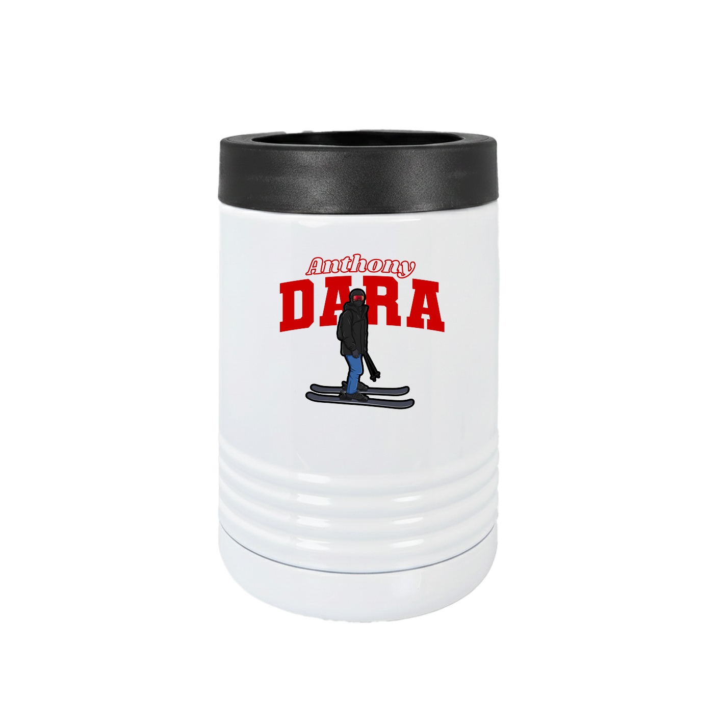 Beverage Holder — Name Arch in White