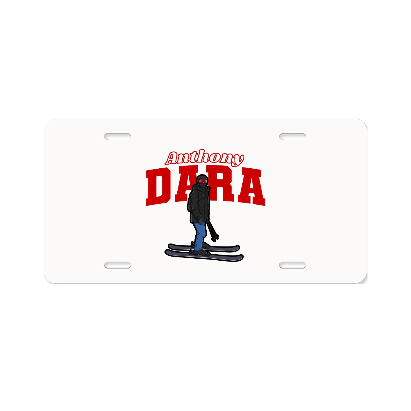 License Plate — Name Arch in Classic