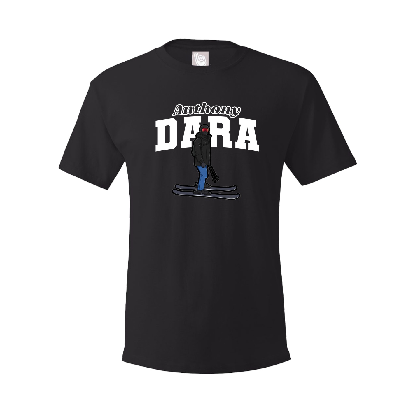Youth Tee — Name Arch in Black
