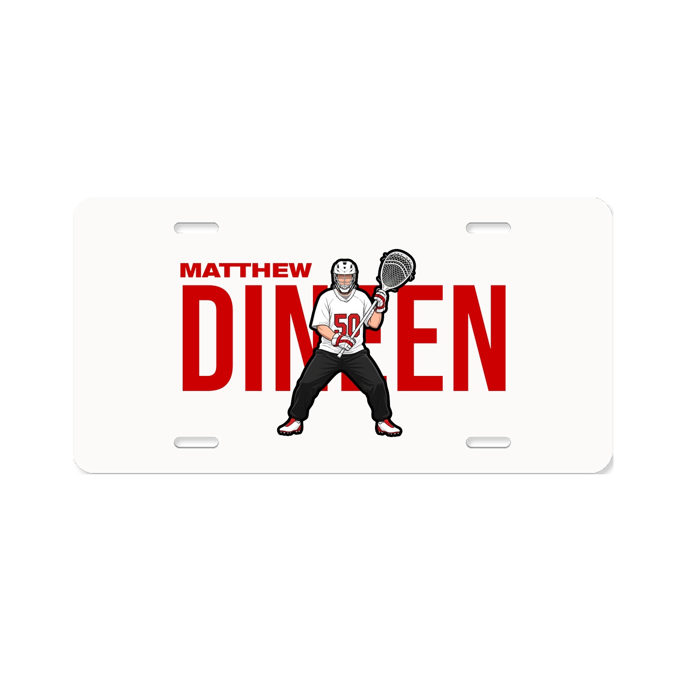 License Plate — Player Name in Classic