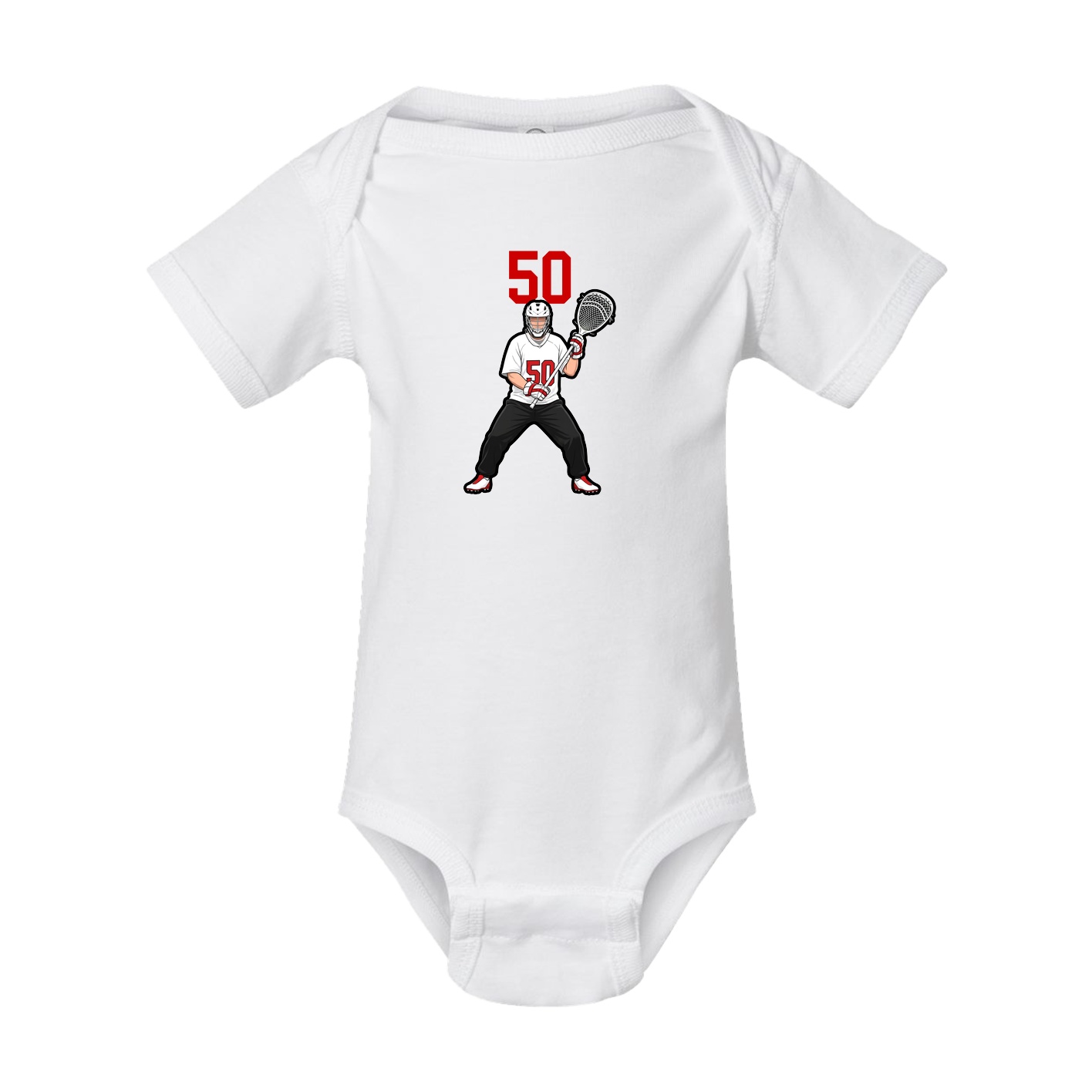 Baby Onesie — Number Top in White