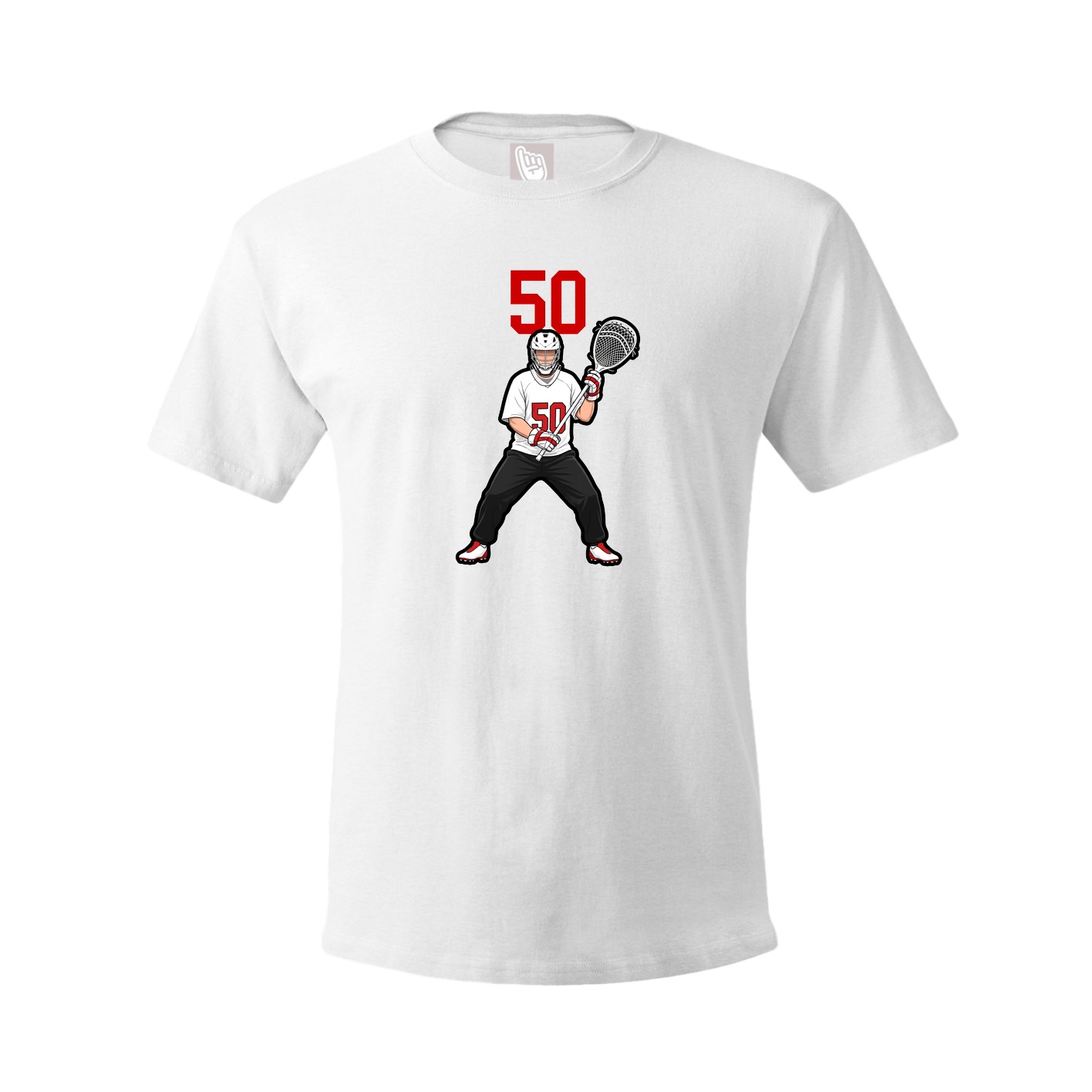 Youth Tee — Number Top in White