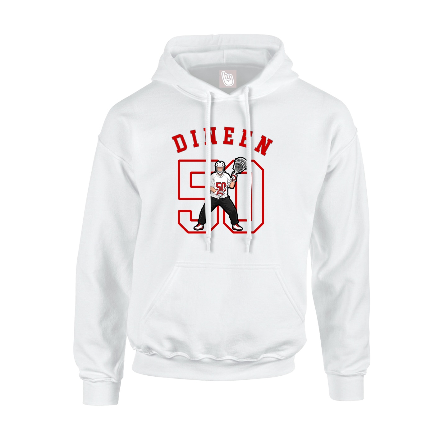 Youth Hoodie — Shirsey Arch in White