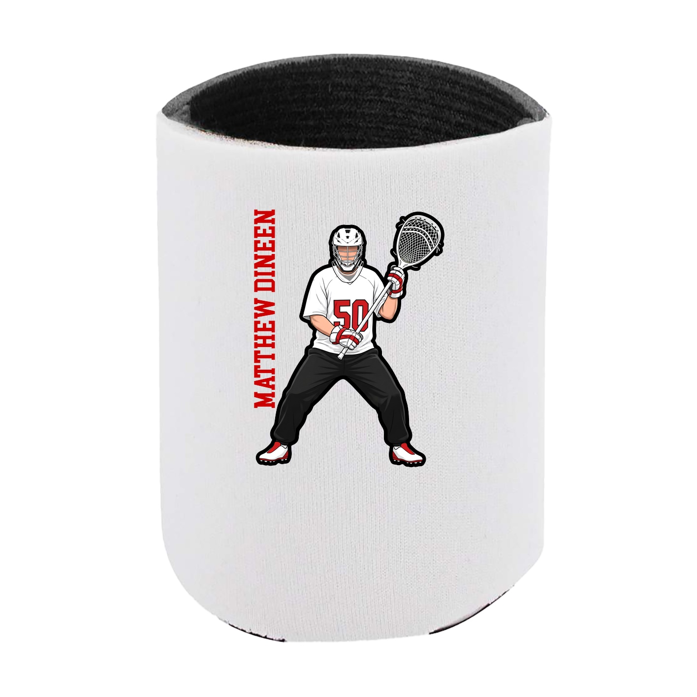 Can Holder — Name Vertical in White