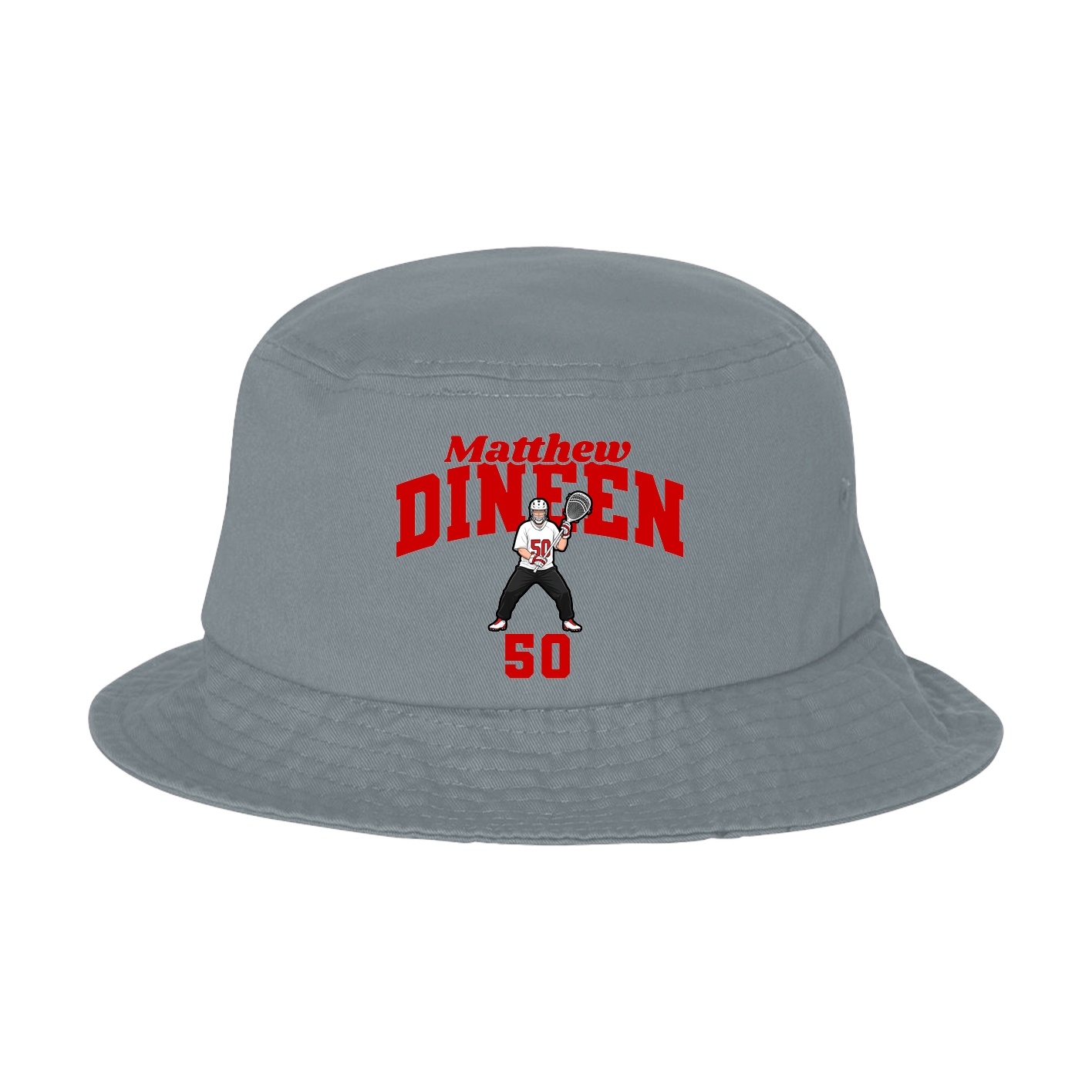 Bucket Cap — Signature Arch in Grey