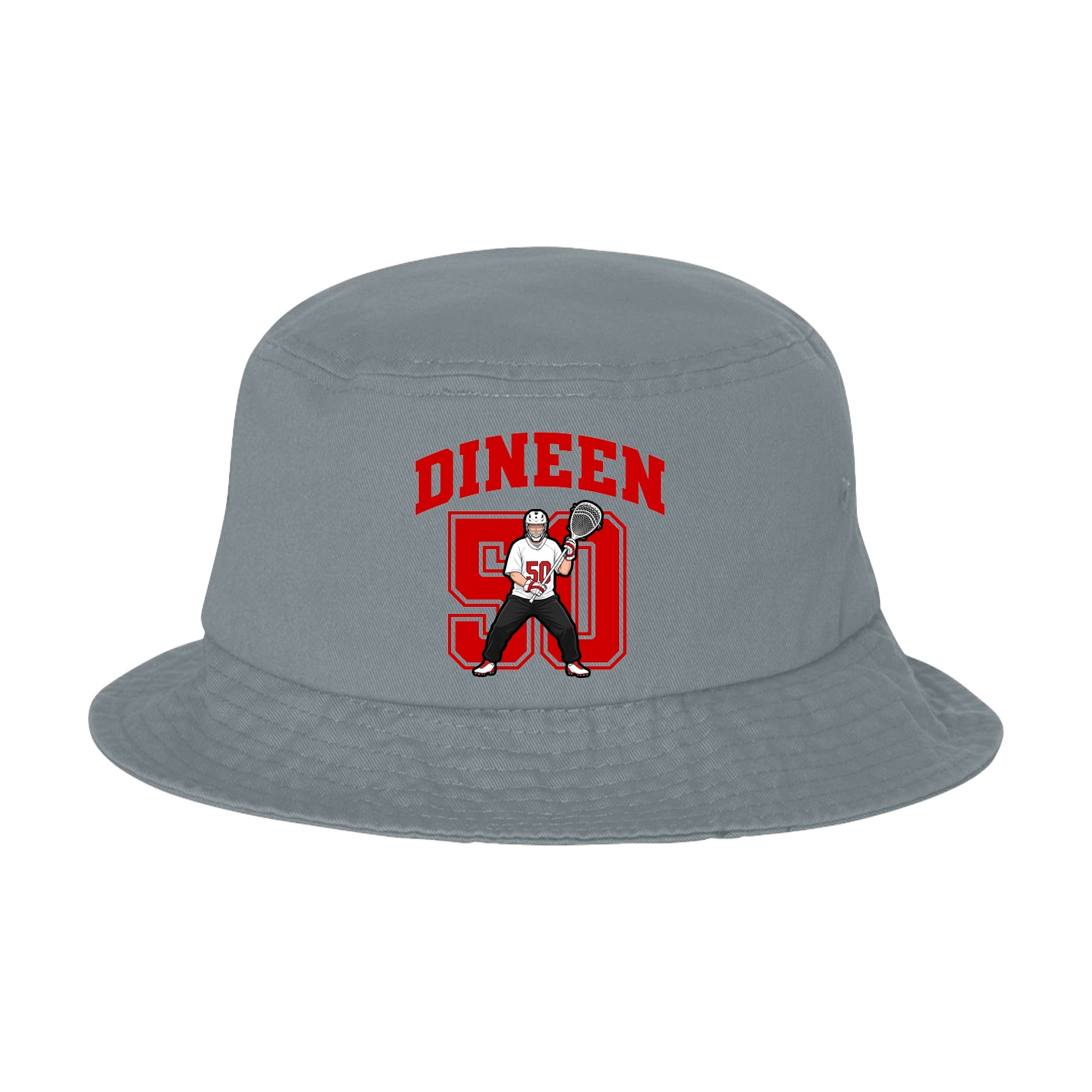 Bucket Cap — Number in Grey