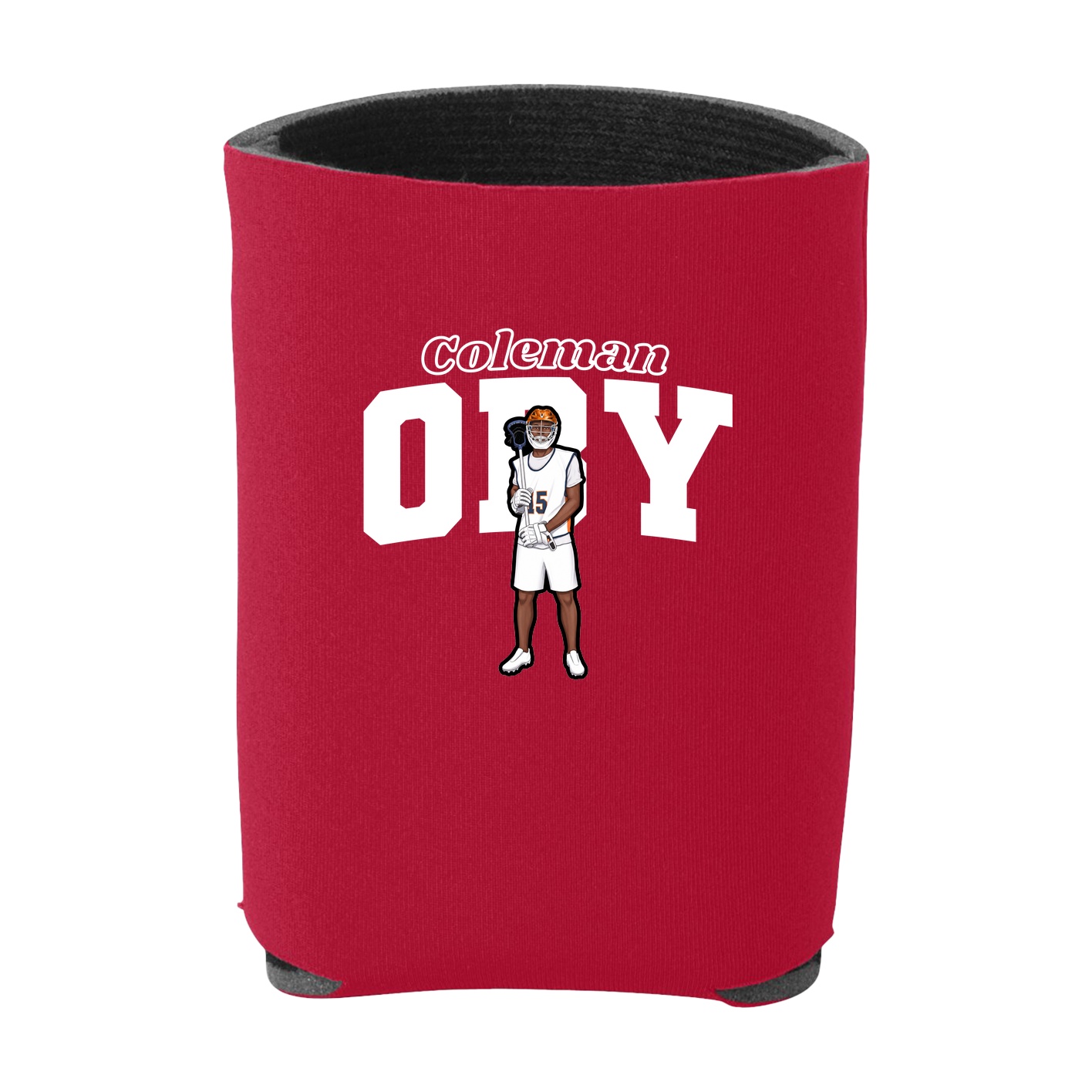 Can Holder — Name Arch in Red