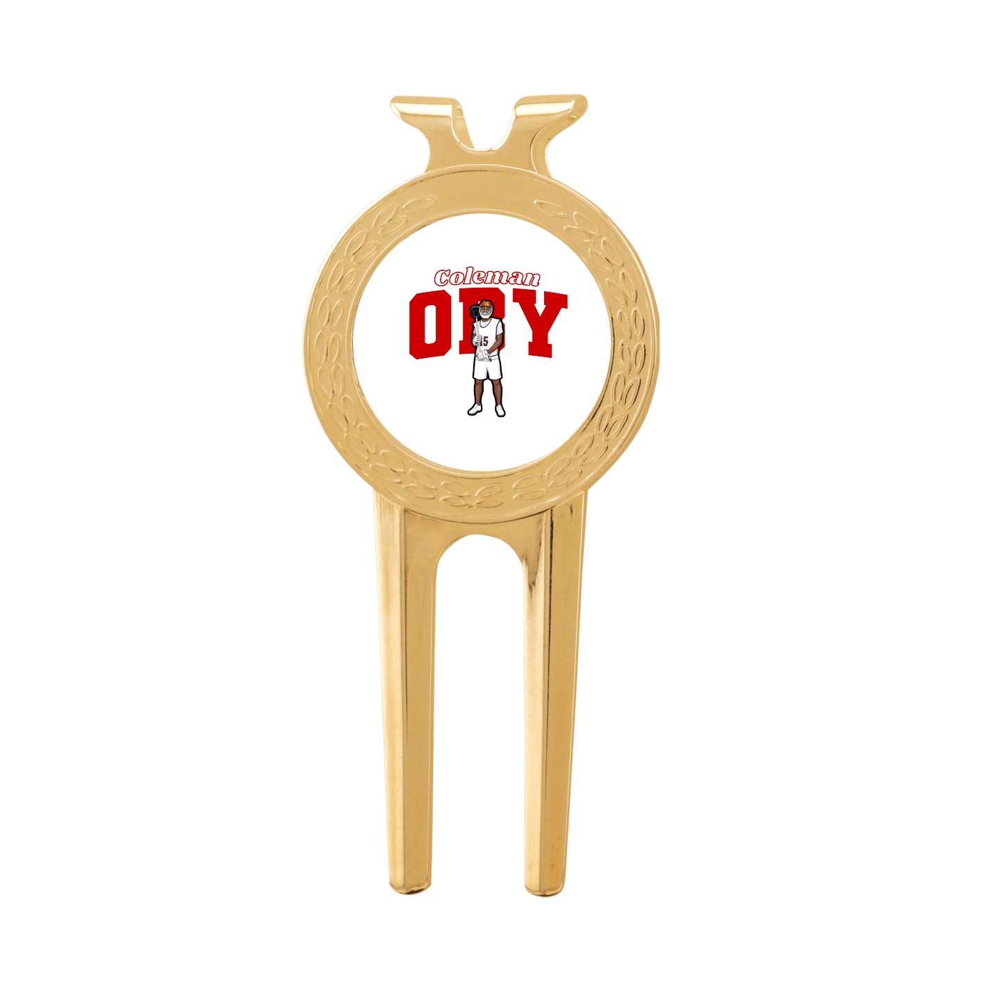 Divot Tool with Ball Marker — Name Arch in Classic