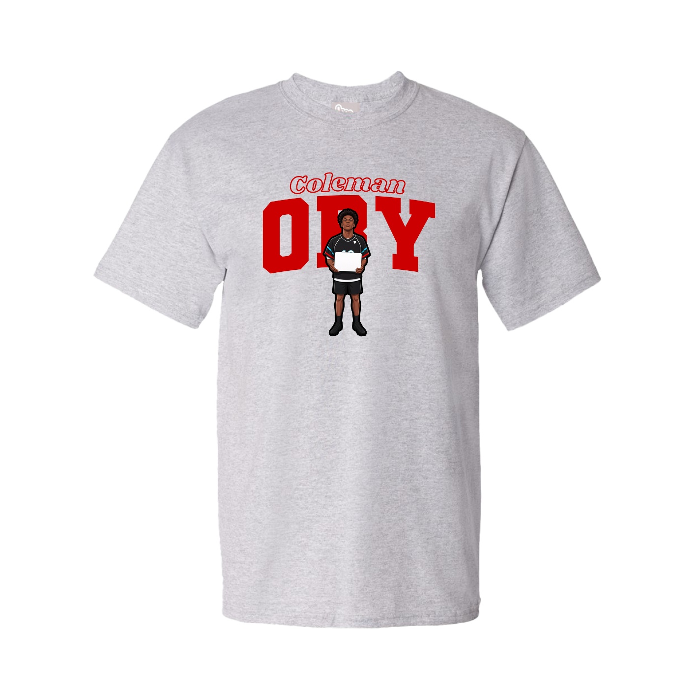 Youth Tee — Name Arch in Grey