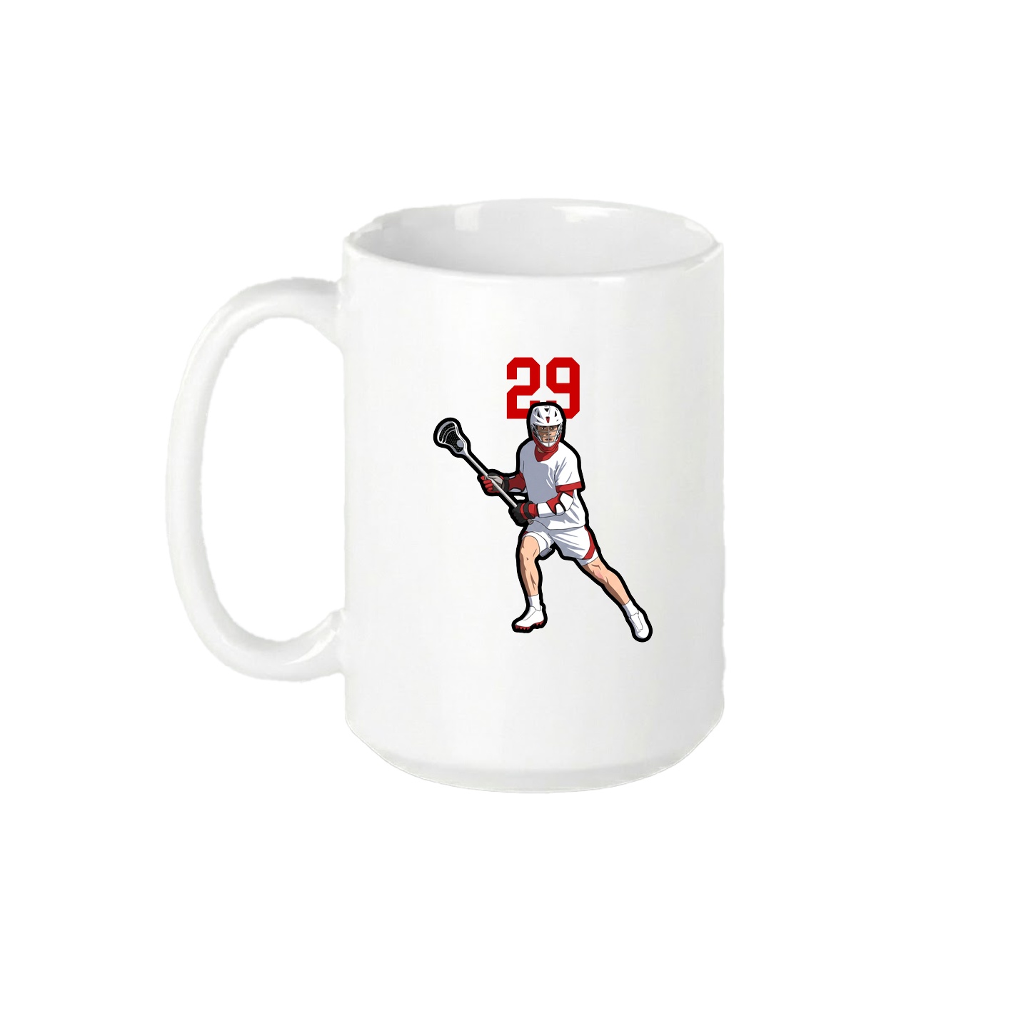 15oz Coffee Mug — Number Top in White
