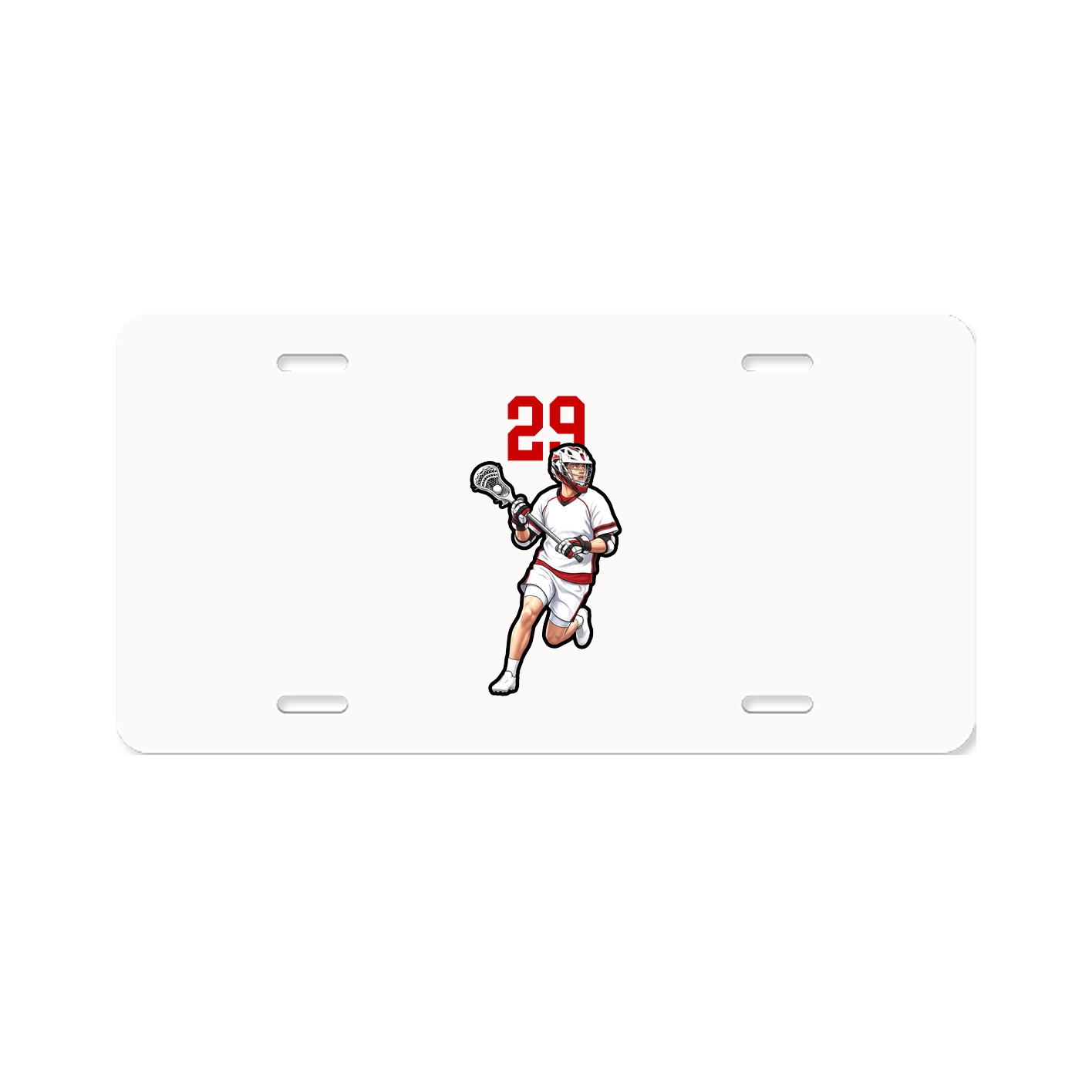 License Plate — Number Top in Classic