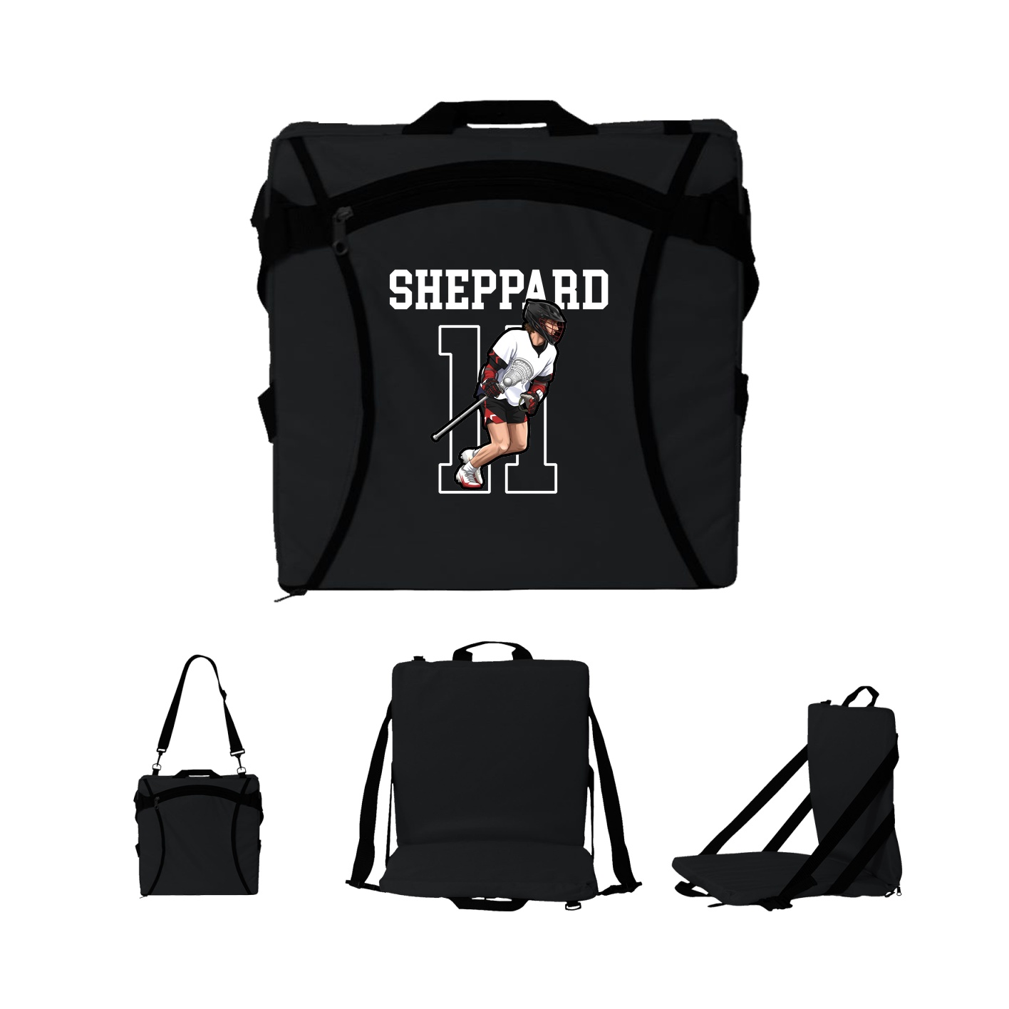 Folding Stadium Seat — Shirsey in Black