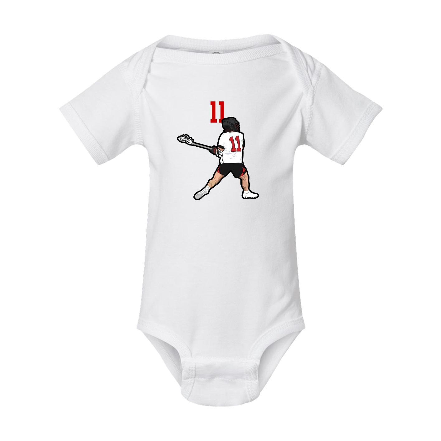 Baby Onesie — Number Top in White