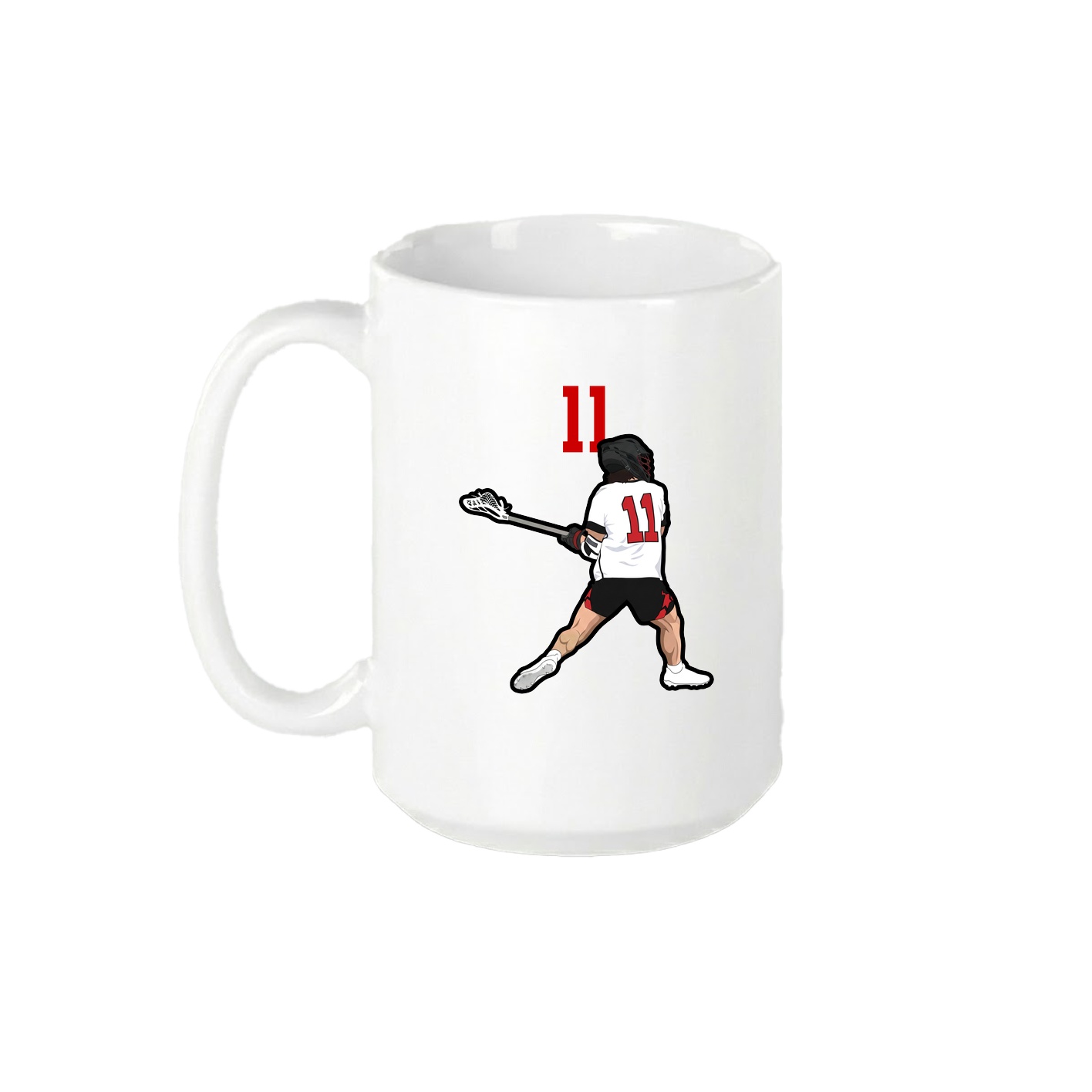 15oz Coffee Mug — Number Top in White