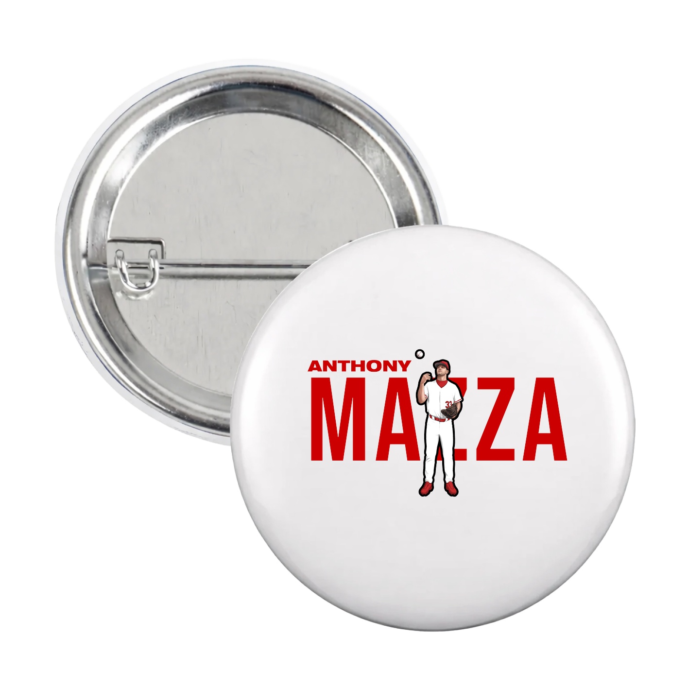 Game Day Button — Player Name in White