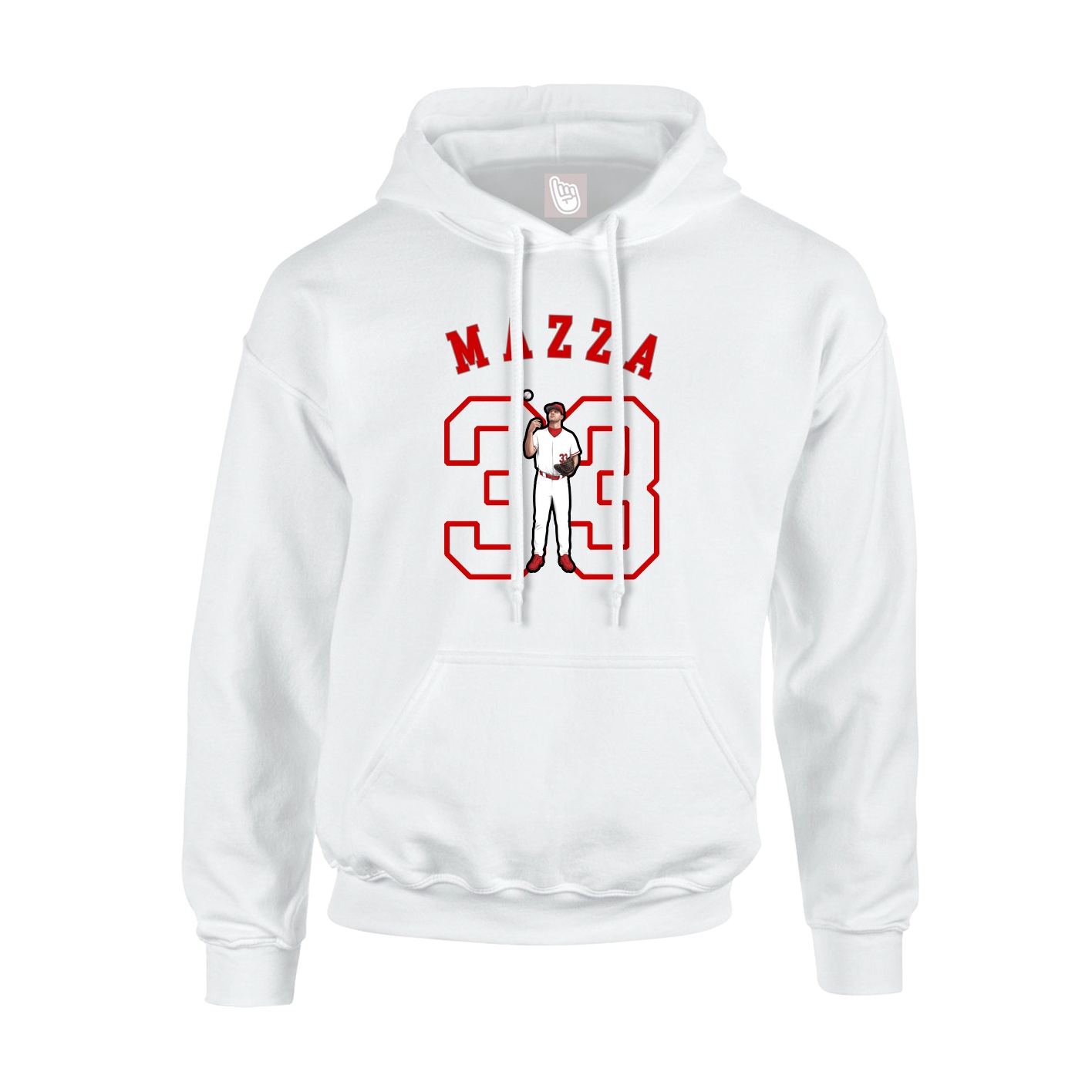 Hoodie — Shirsey Arch in White