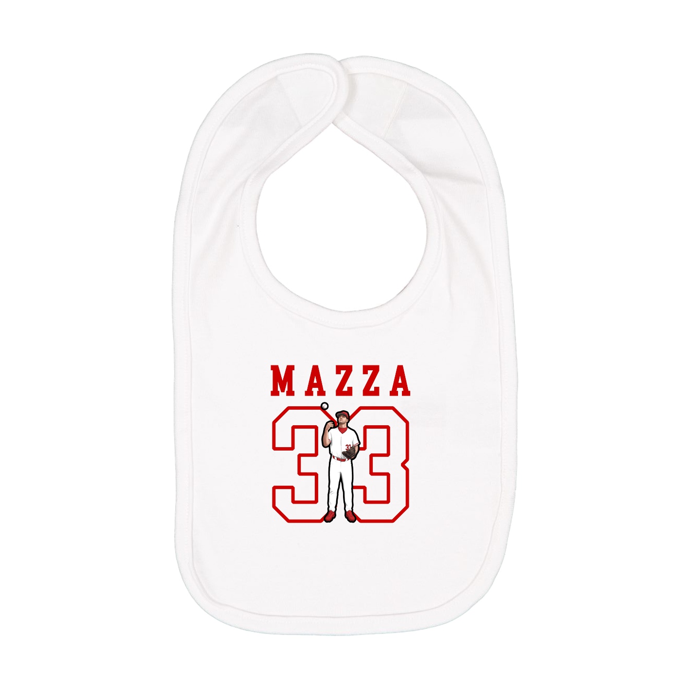 Infant Bib — Shirsey in White