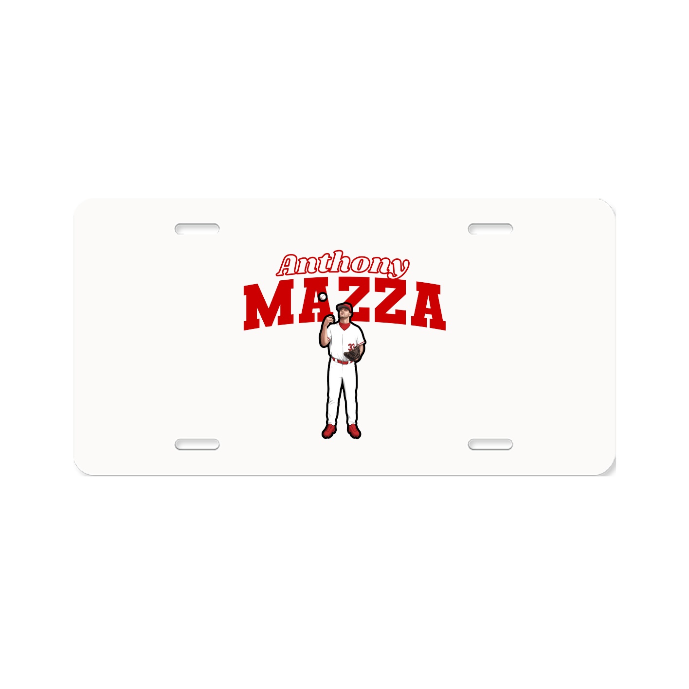 License Plate — Name Arch in Classic