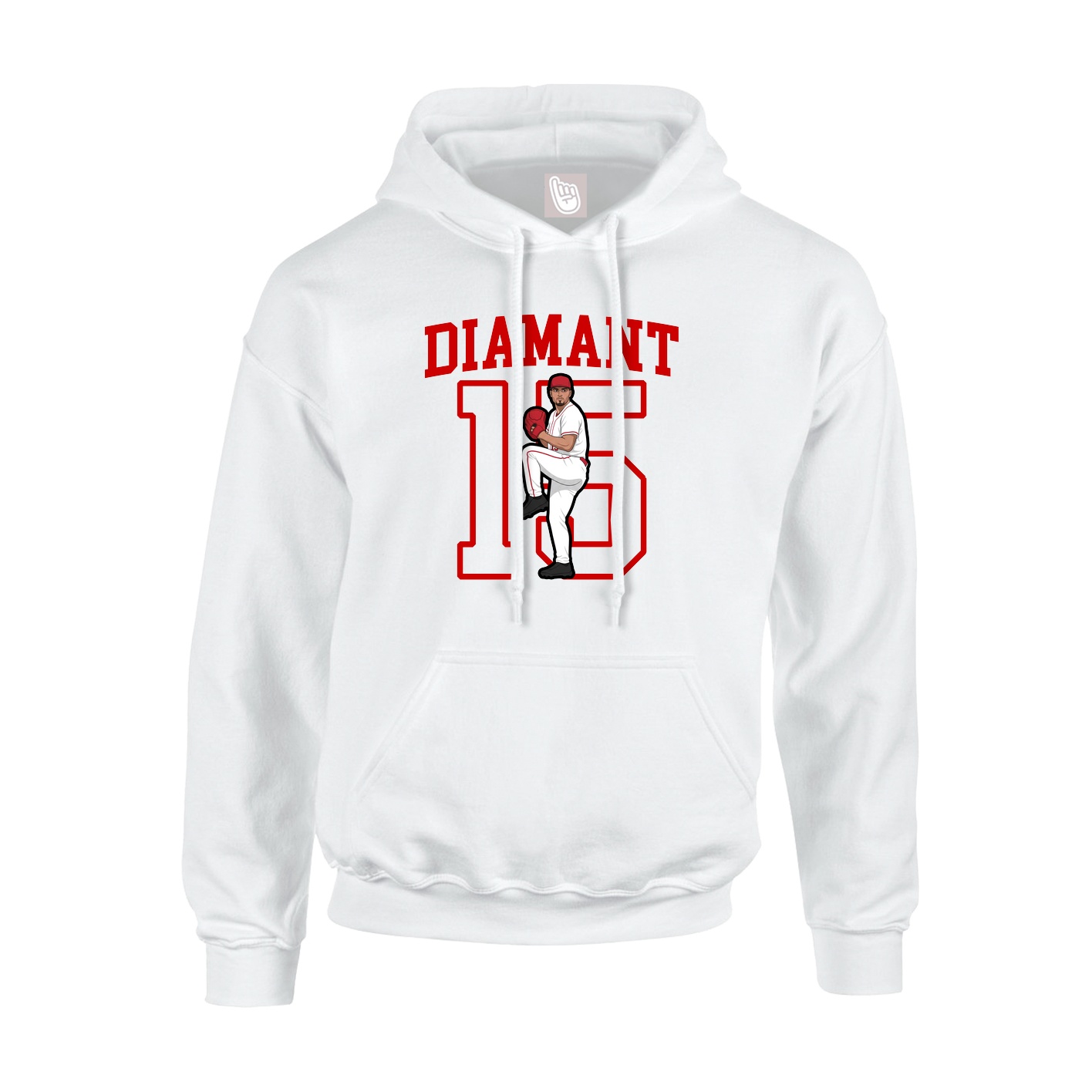 Hoodie — Shirsey in White