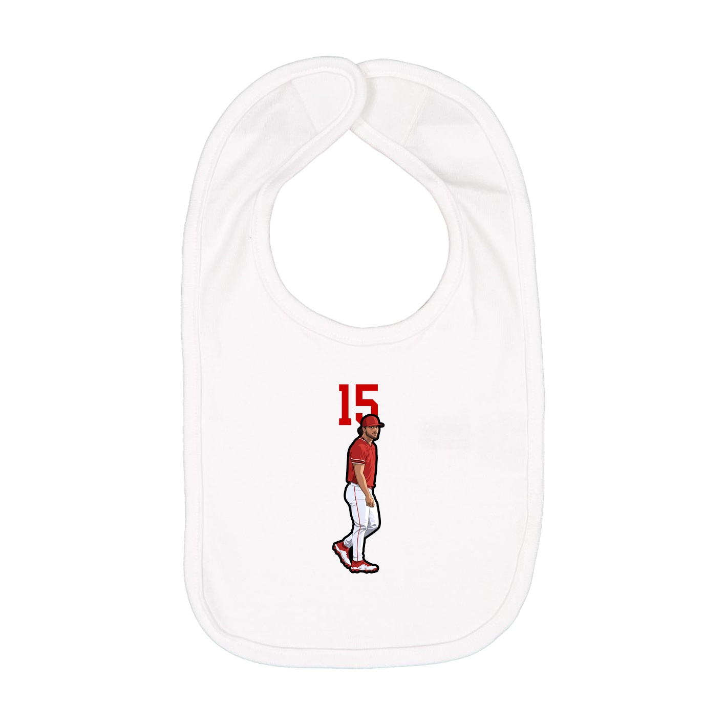 Infant Bib — Number Top in White