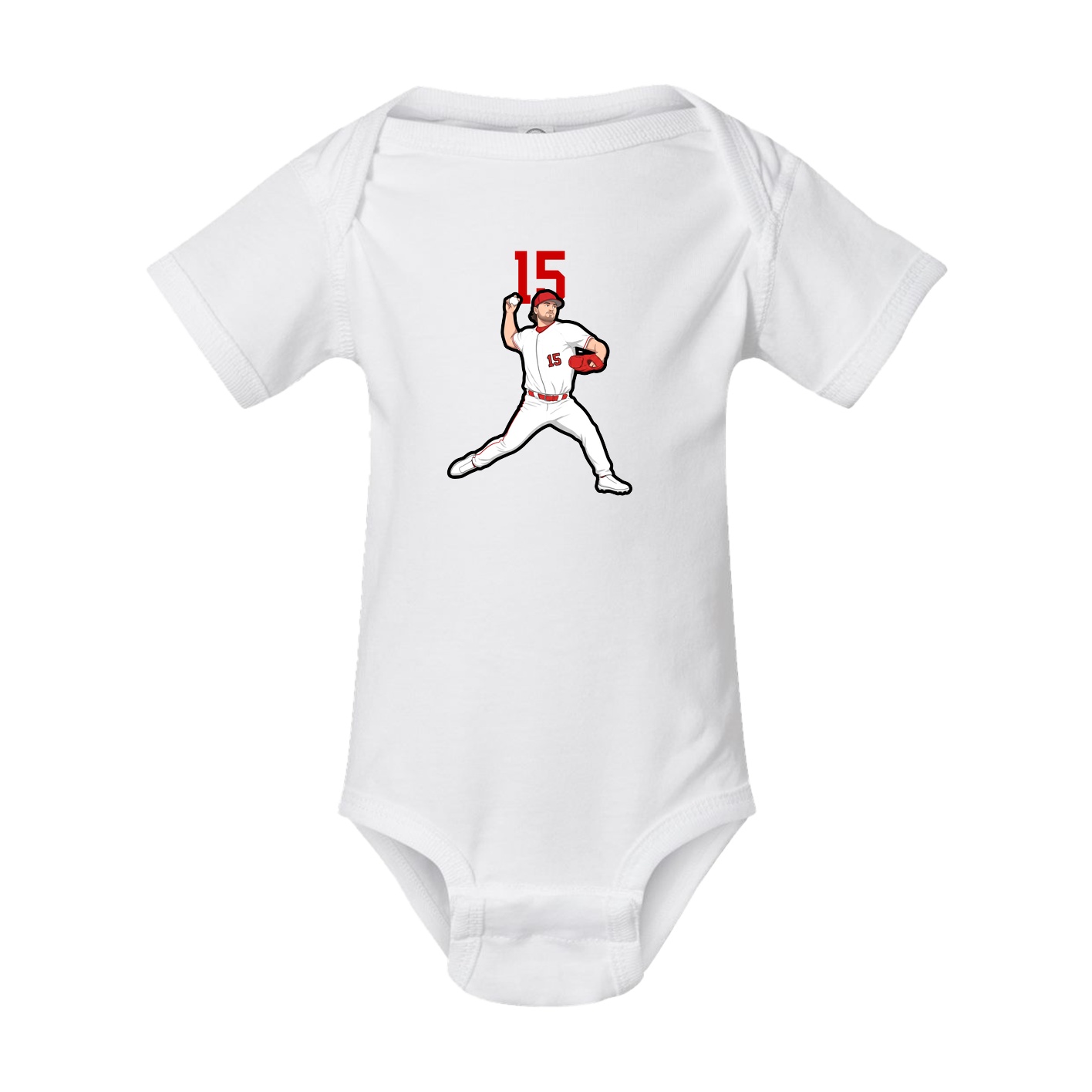 Baby Onesie — Number Top in White