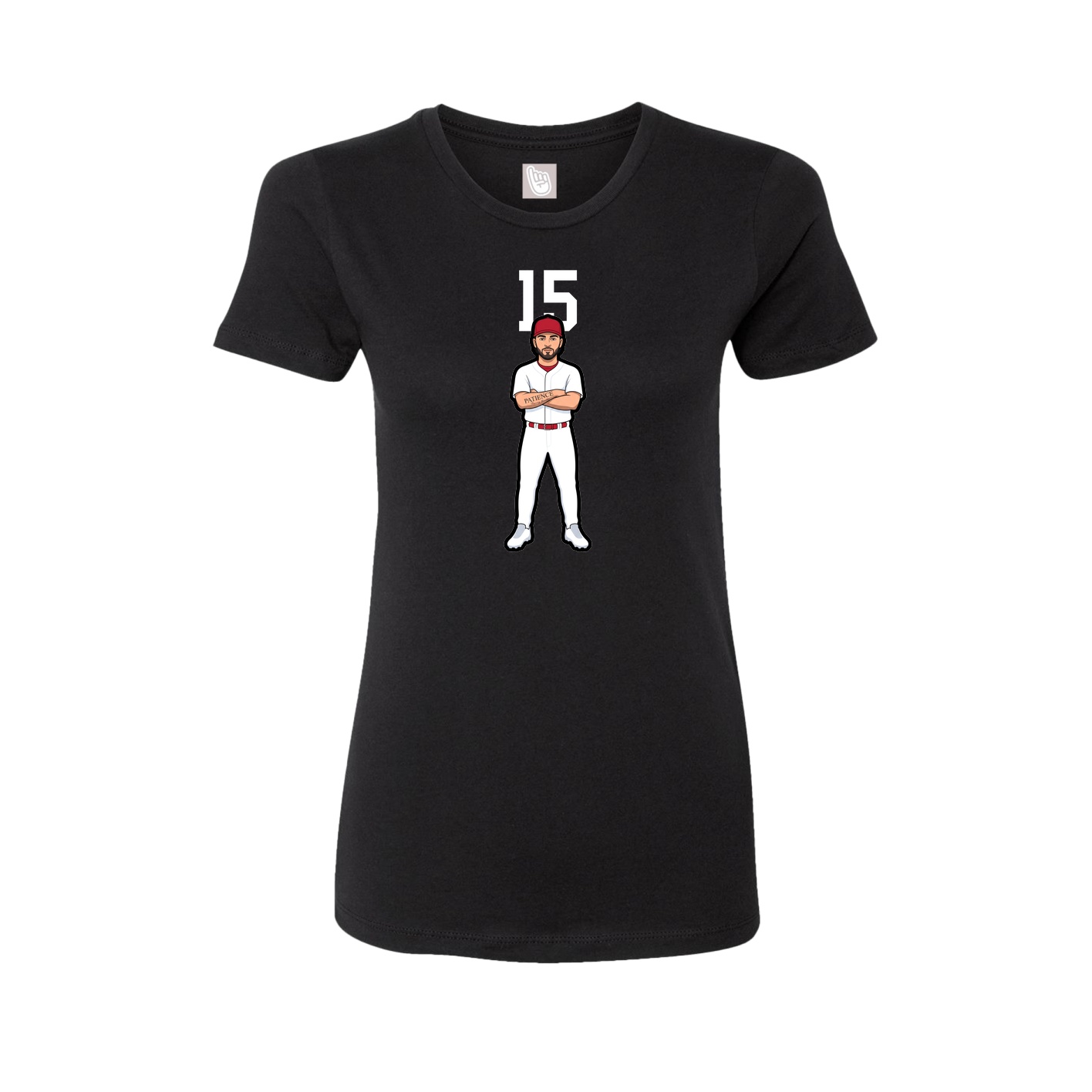 Womens Tee — Number Top in Black
