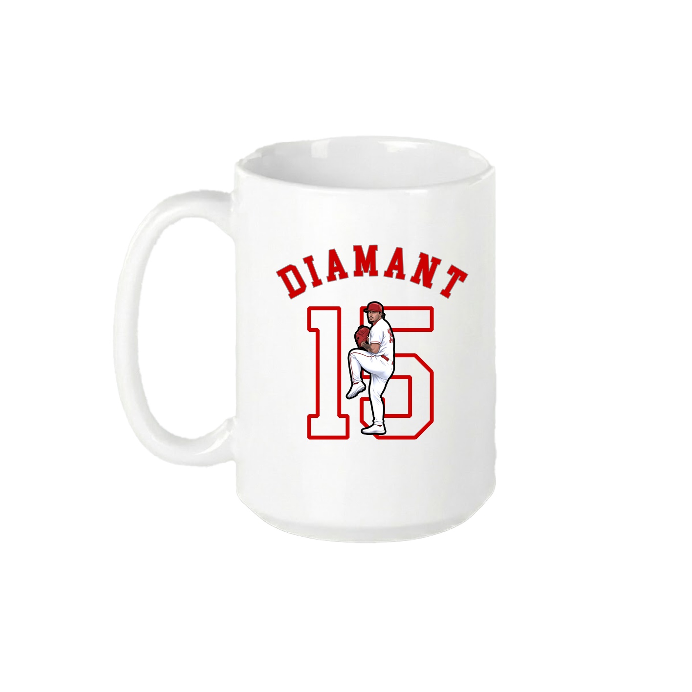 15oz Coffee Mug — Shirsey Arch in White