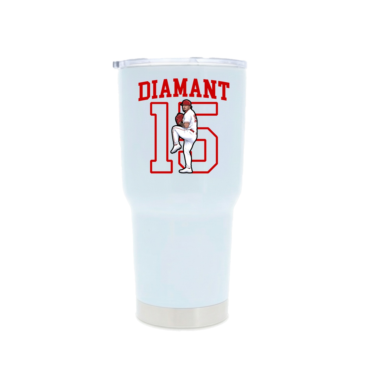 30oz Stainless Steel Tumbler — Shirsey in White