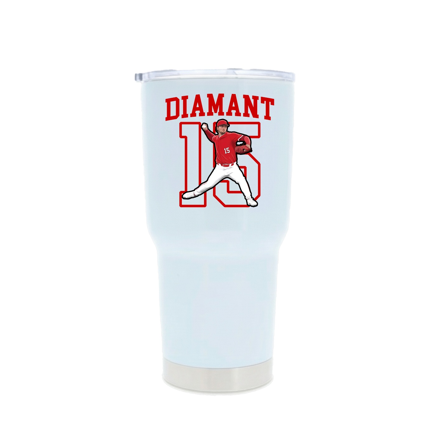 30oz Stainless Steel Tumbler — Shirsey in White