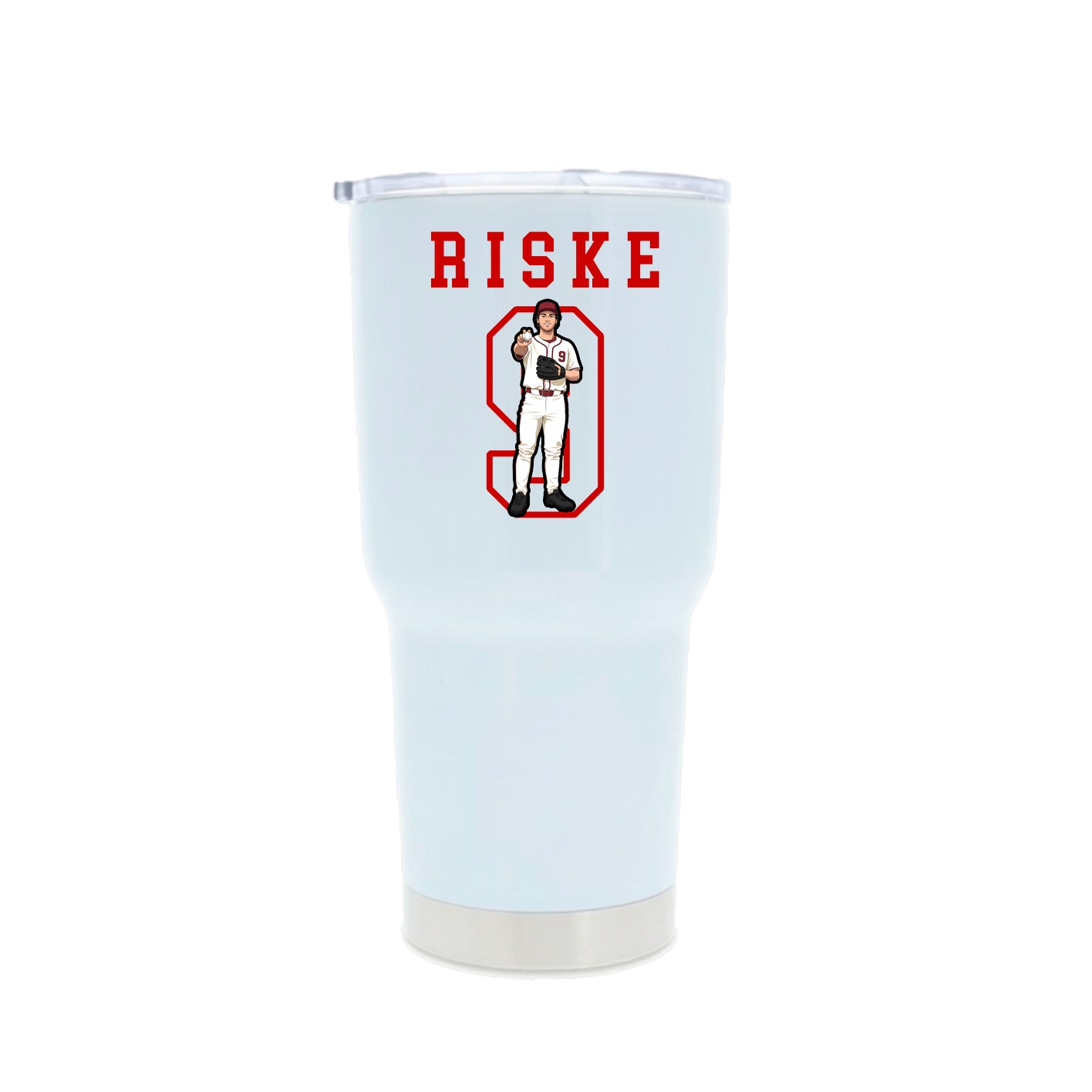 30oz Stainless Steel Tumbler — Shirsey in White