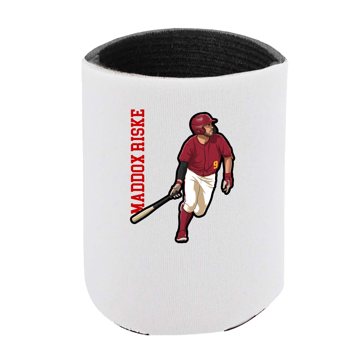 Can Holder — Name Vertical in White