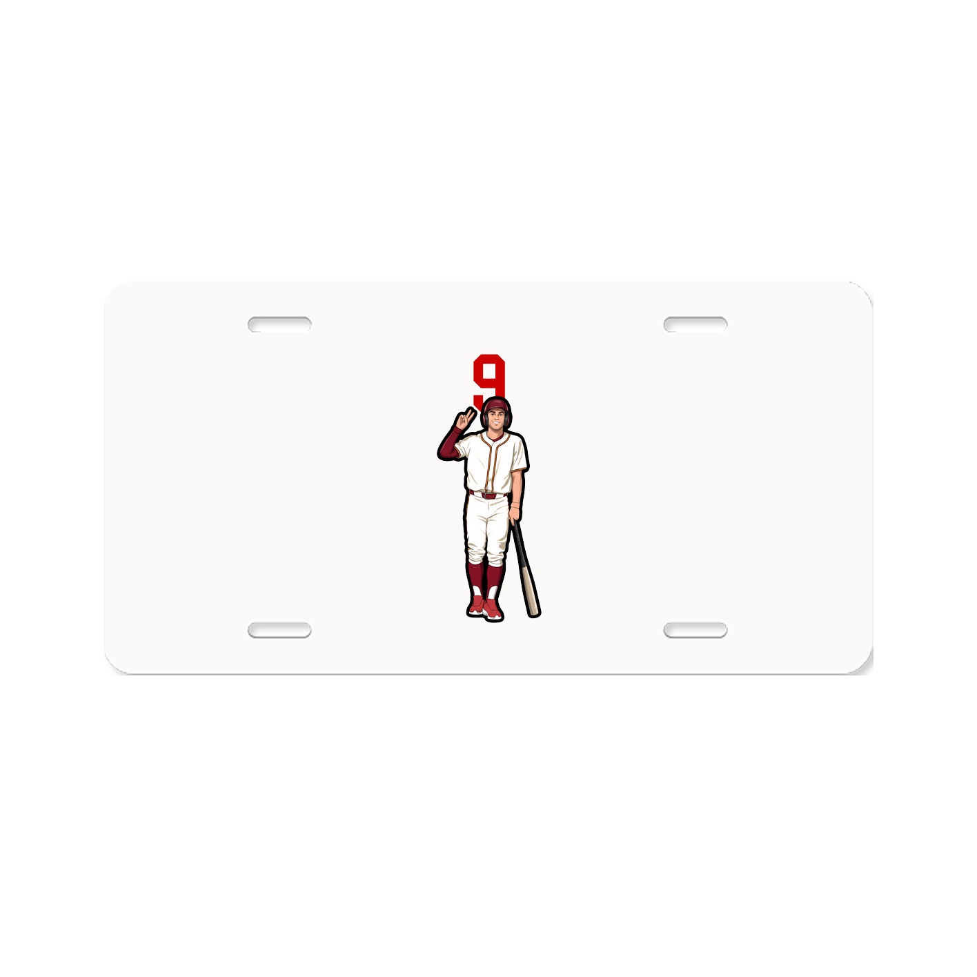 License Plate — Number Top in Classic