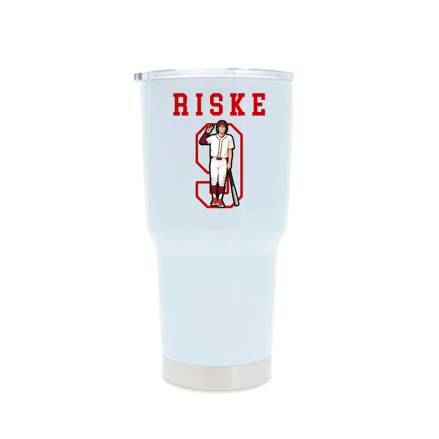 30oz Stainless Steel Tumbler — Shirsey in White
