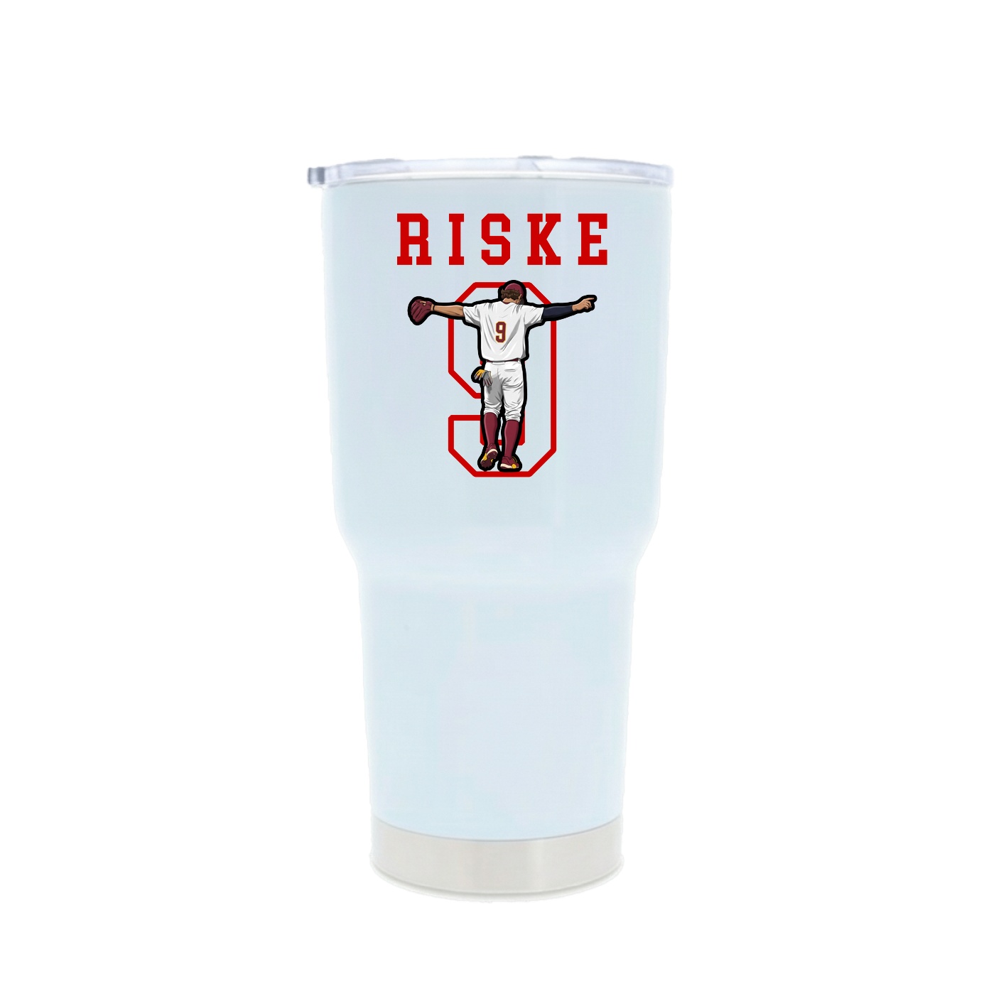 30oz Stainless Steel Tumbler — Shirsey in White