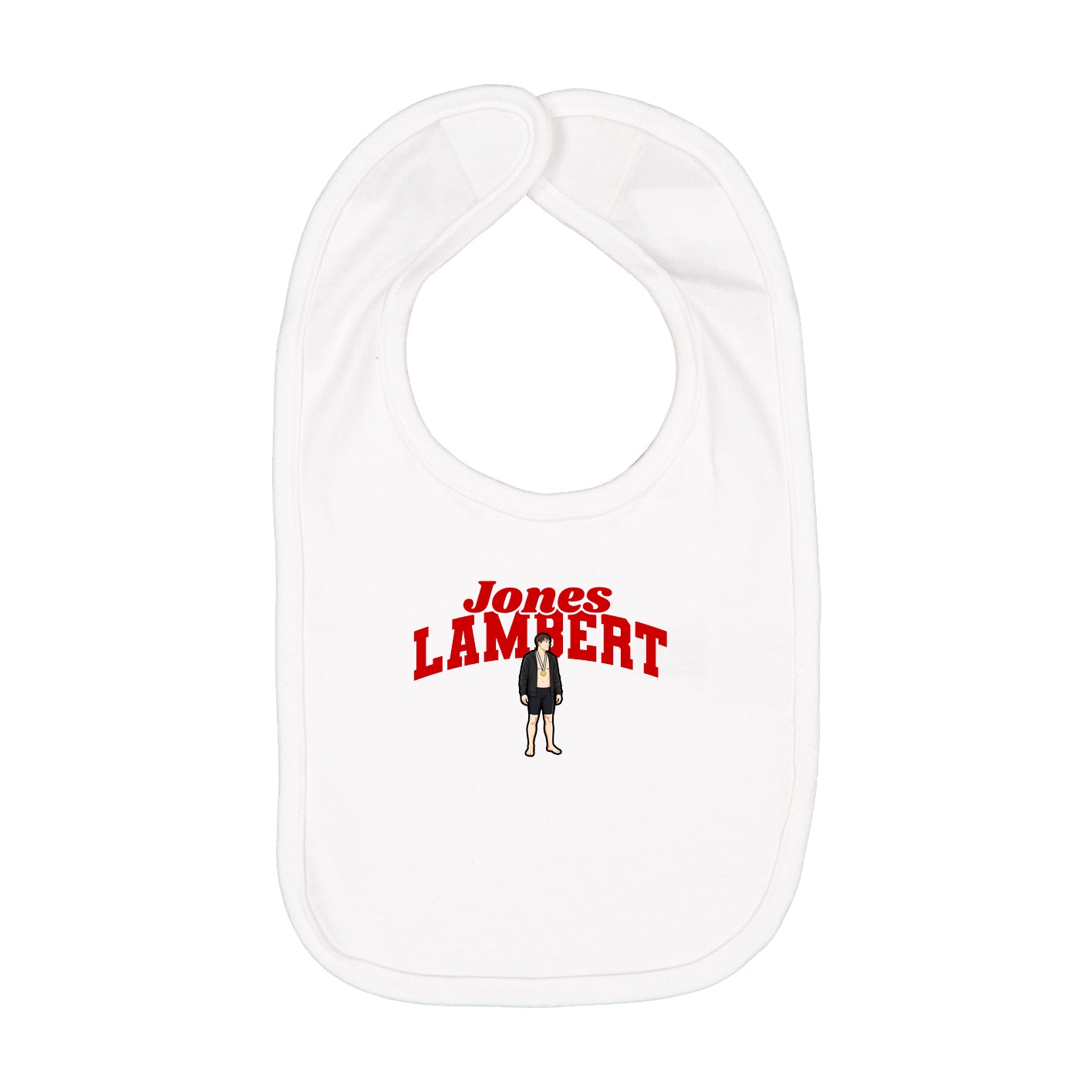 Infant Bib — Signature Arch in White