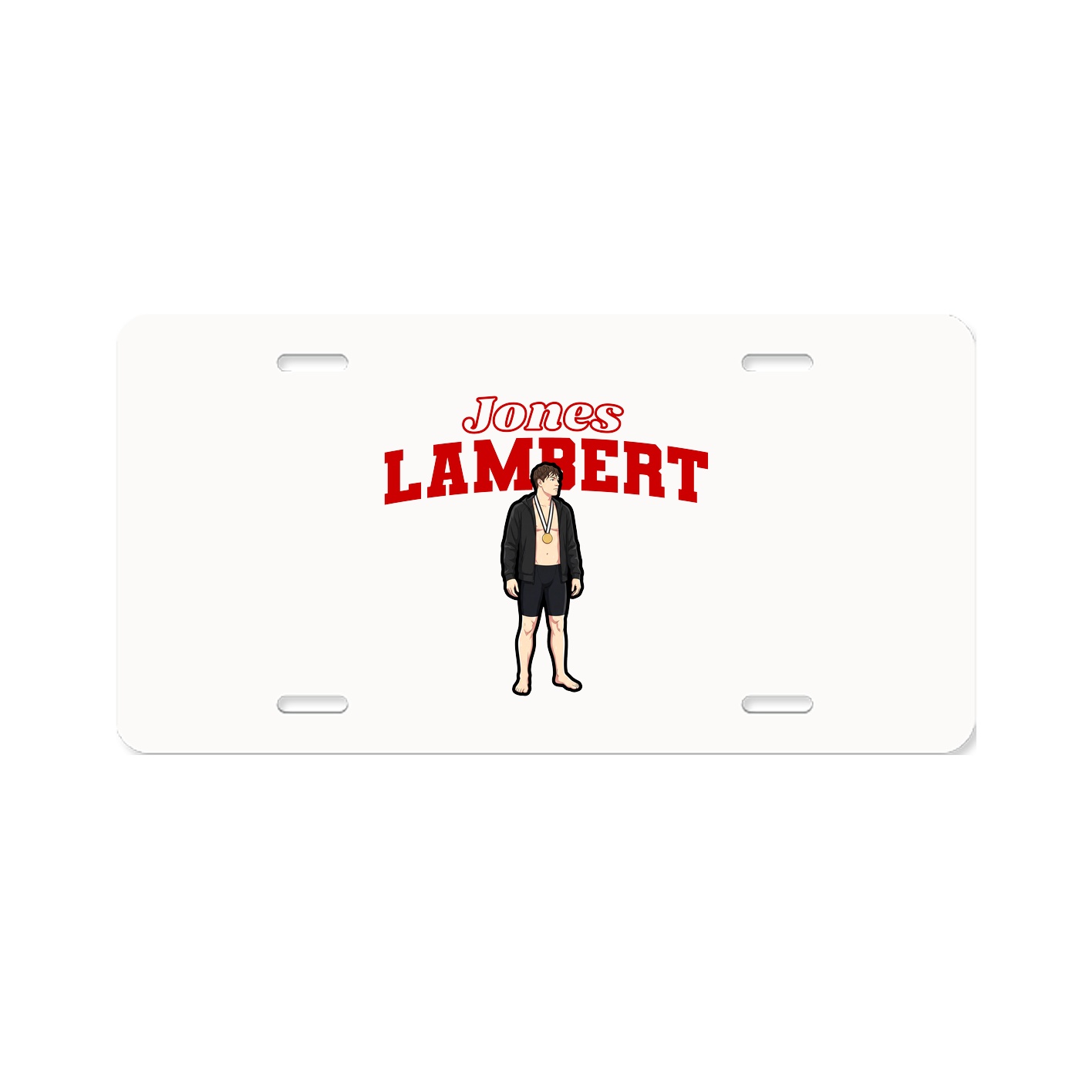 License Plate — Name Arch in Classic
