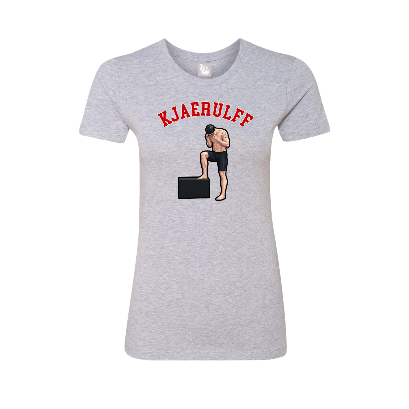 Fitted Women's Tee — Shirsey Arch in Grey