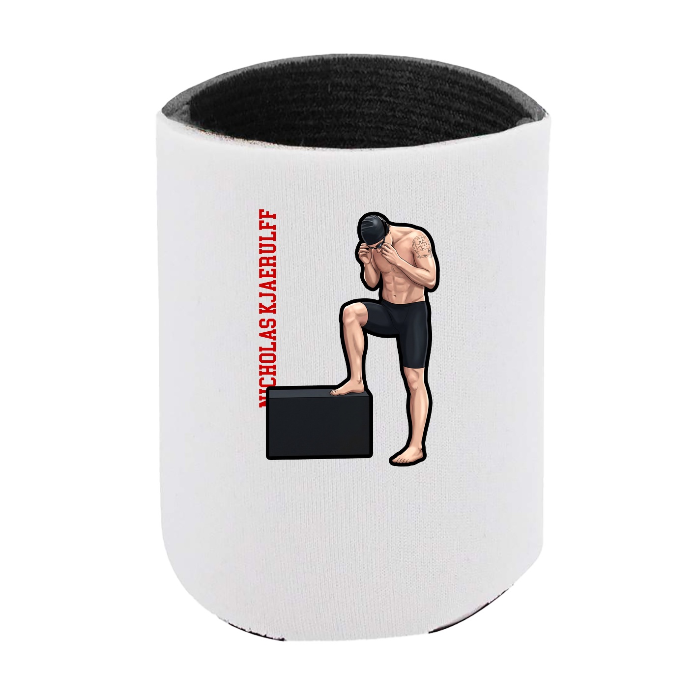 Can Holder — Name Vertical in White