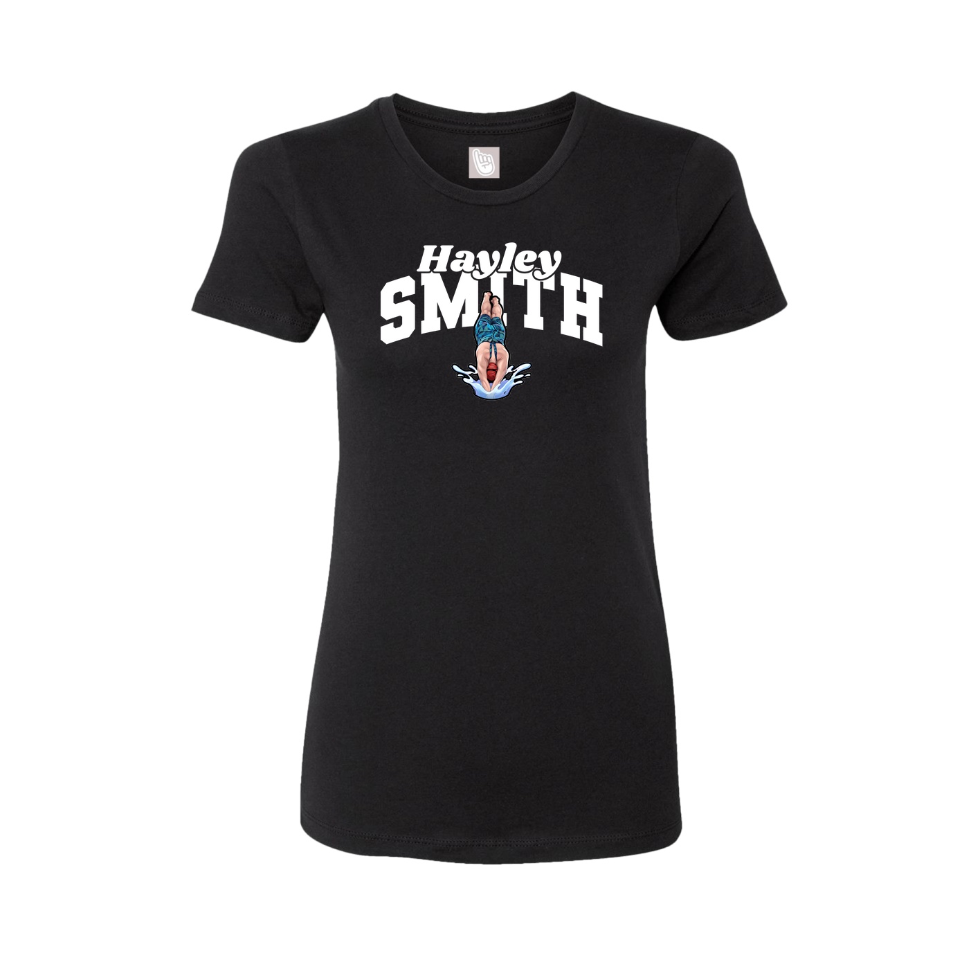 Womens Tee — Signature Arch in Black